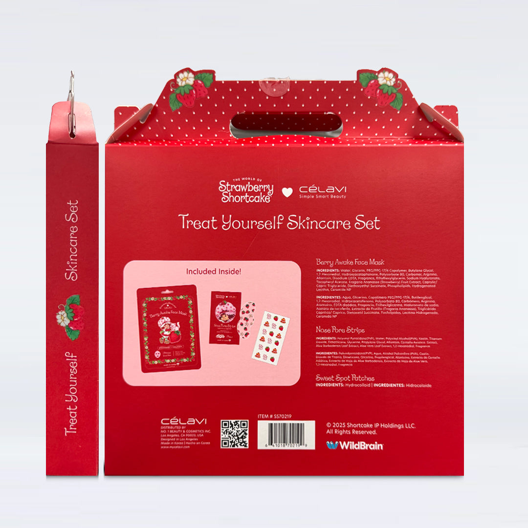 Strawberry Shortcake x Célavi "Treat Yourself" Skincare Set