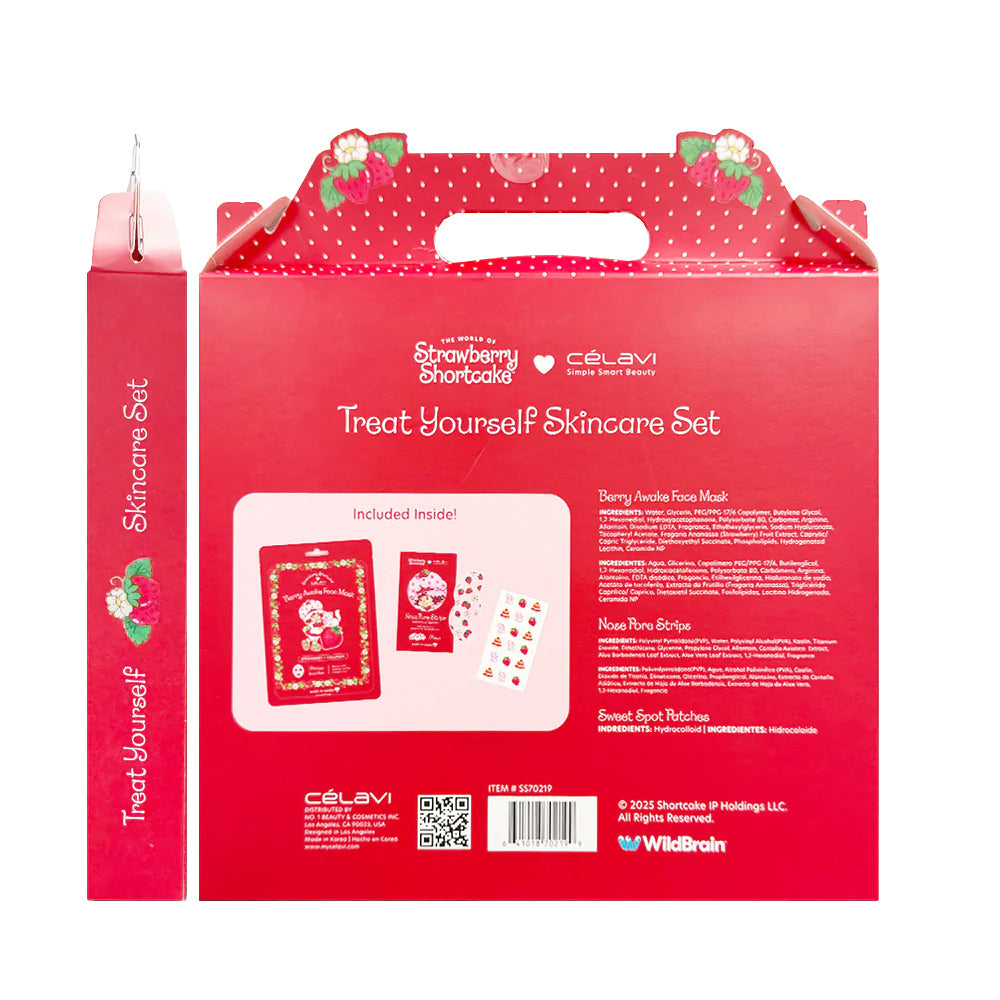 Strawberry Shortcake x Célavi "Treat Yourself" Skincare Set