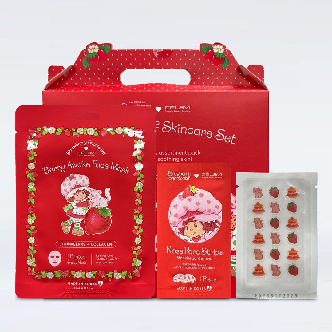 Strawberry Shortcake x Célavi "Treat Yourself" Skincare Set