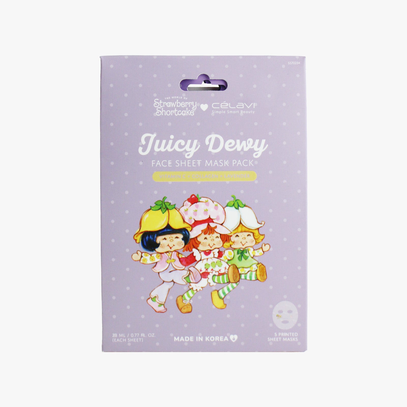 Celavi SSC Everyday Sheet Mask 5 Pack - Lavender