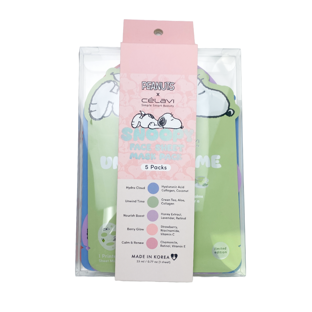 PEANUTS FACE SHEET MASK PACK
