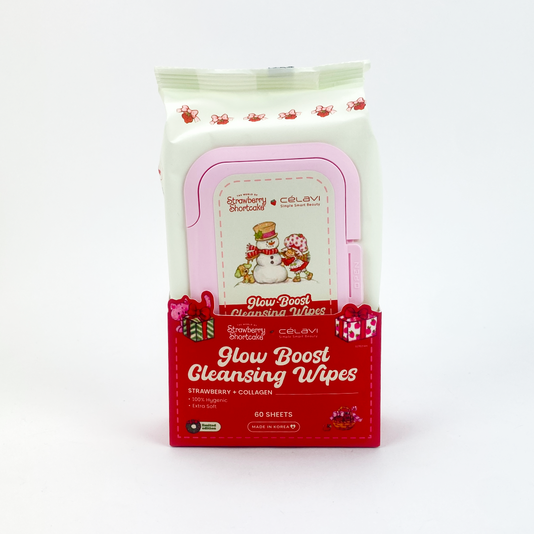 STRAWBERRY SHORTCAKE GLOW BOOST CLEANSING WIPES