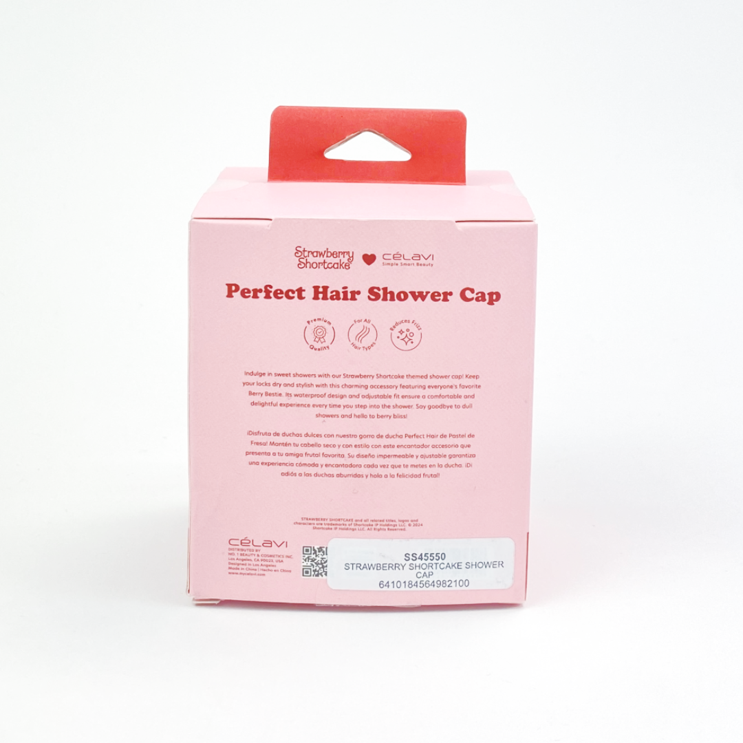GORRO DE DUCHA DE TARTA DE FRESA