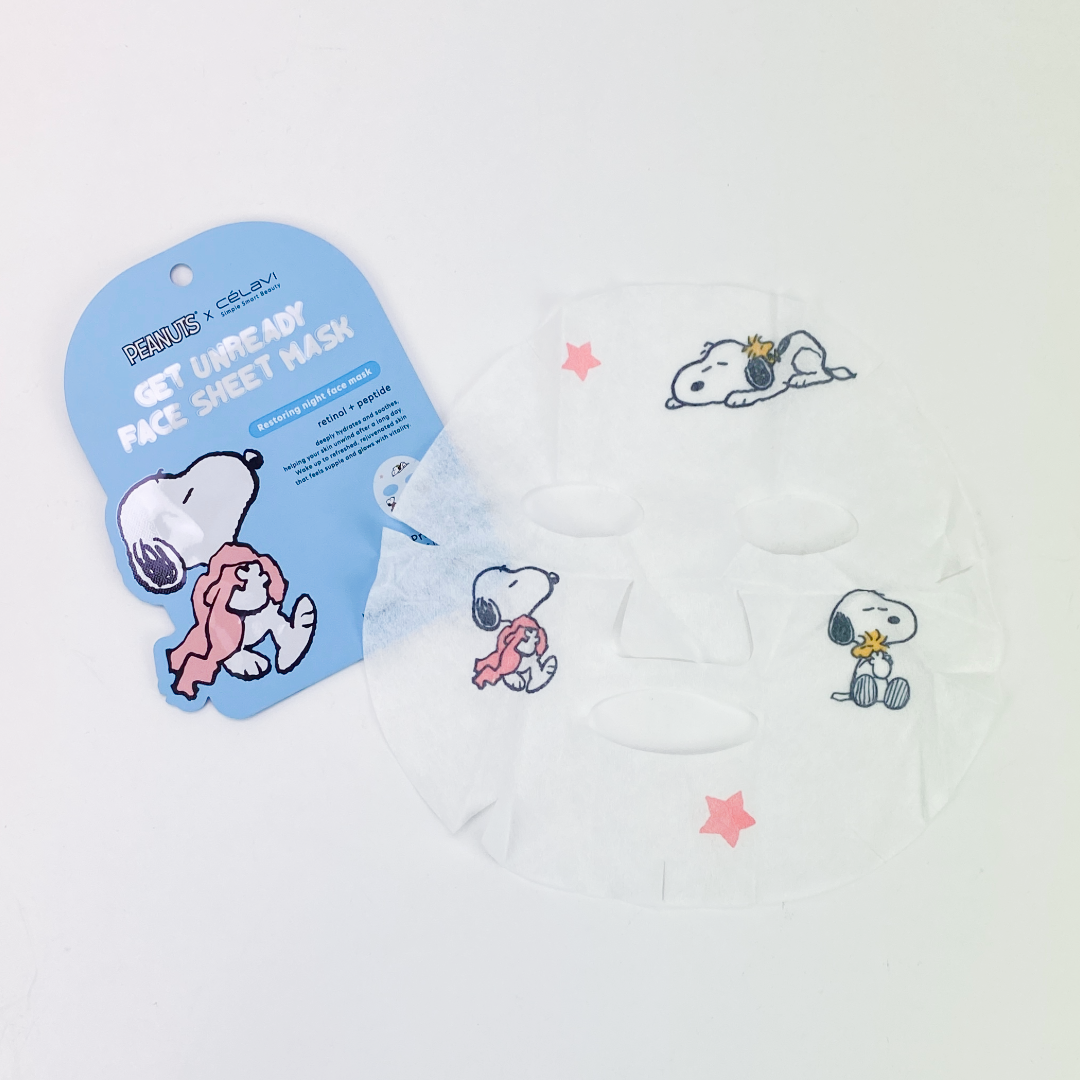 PEANUTS GET UNREADY FACE SHEET MASK
