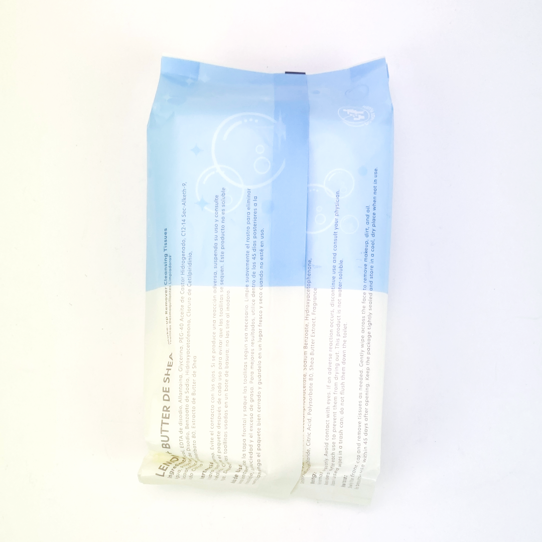 Toallitas limpiadoras calmantes de cacahuete