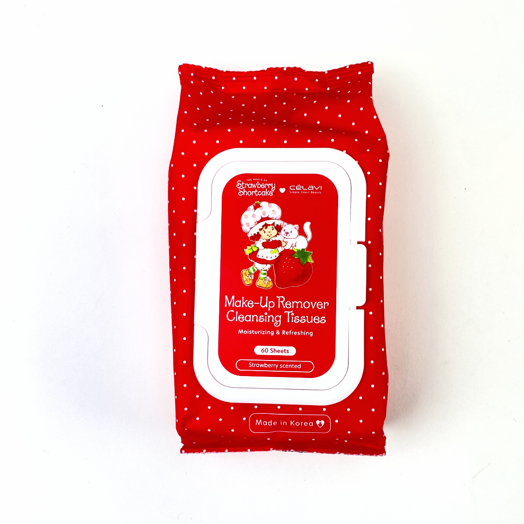 PAÑUELOS LIMPIADORES DESMAQUILLANTES DE TARTA DE FRESA