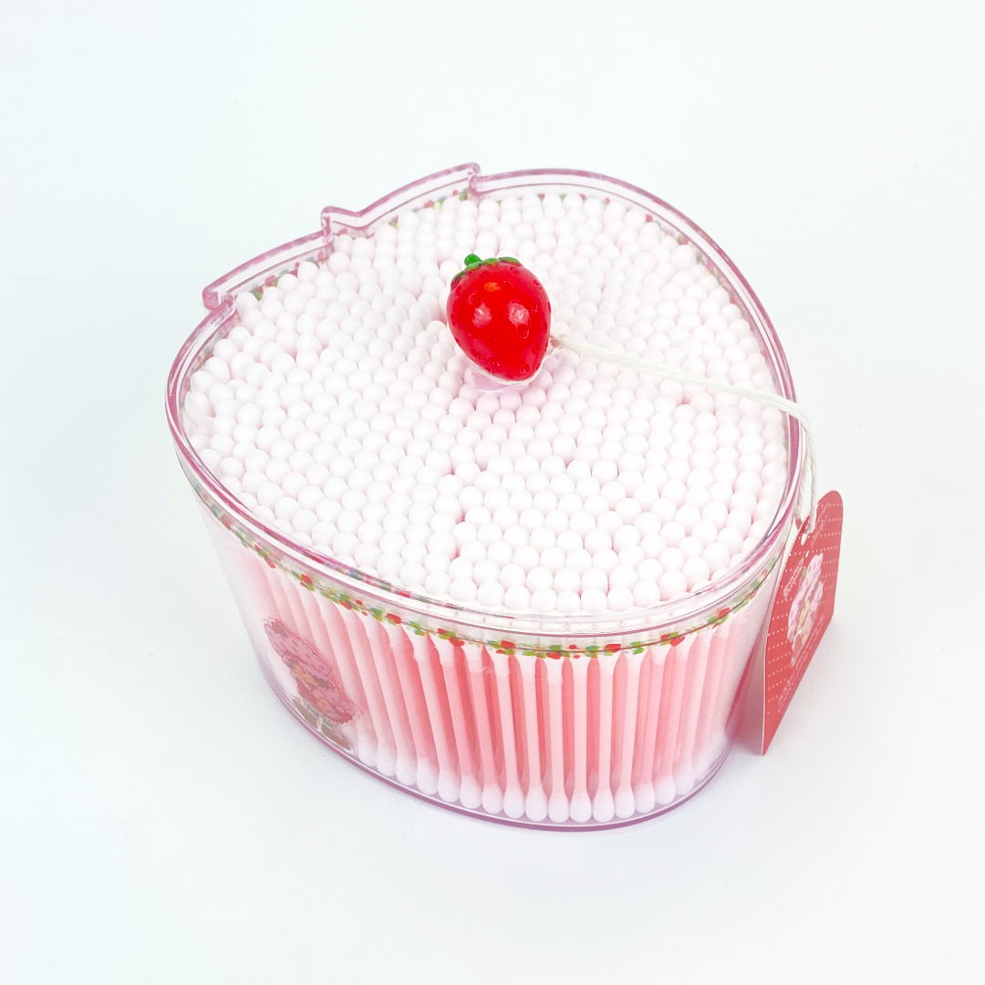 HISOPOS DE ALGODÓN CON TARRO PARA PASTEL DE FRESA