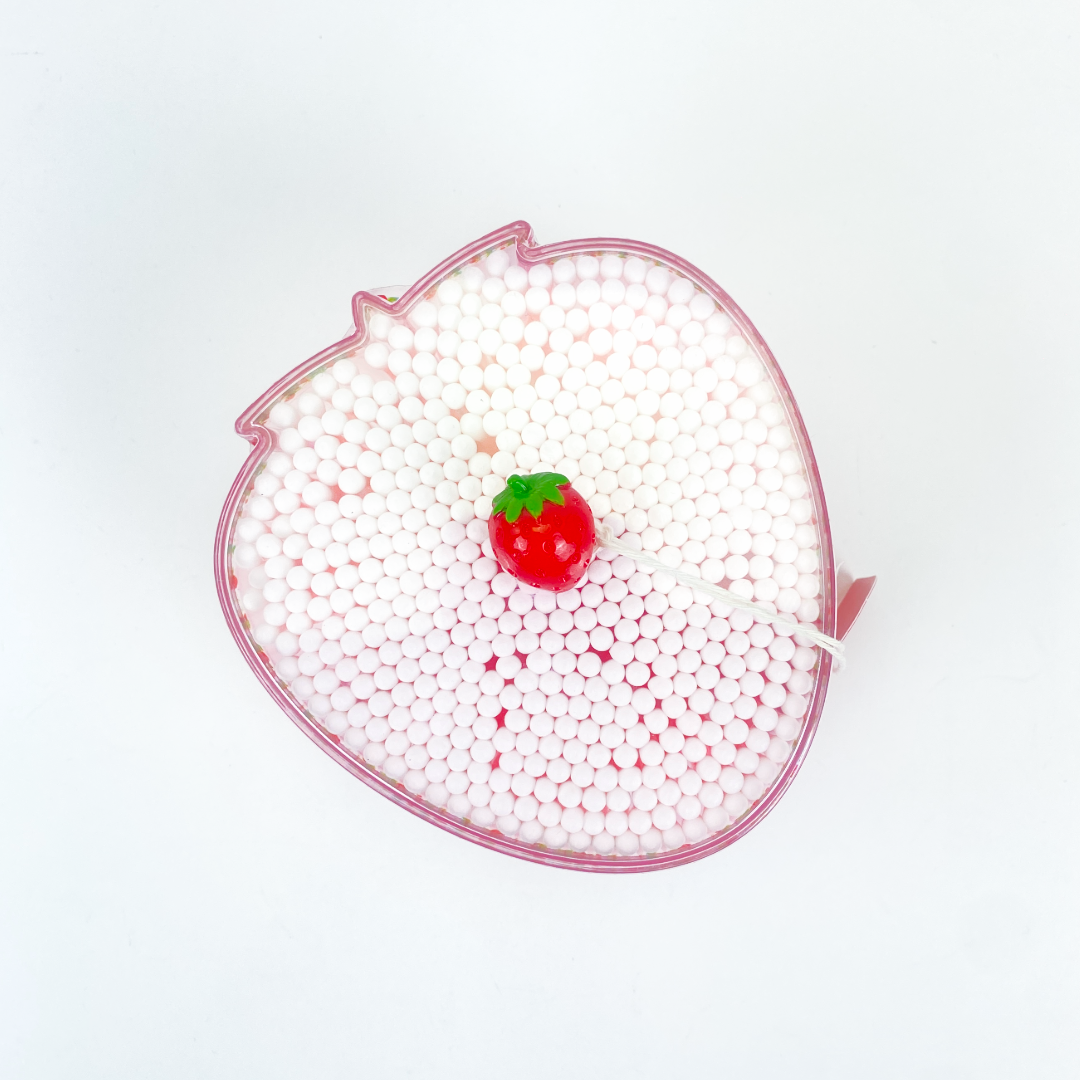 HISOPOS DE ALGODÓN CON TARRO PARA PASTEL DE FRESA