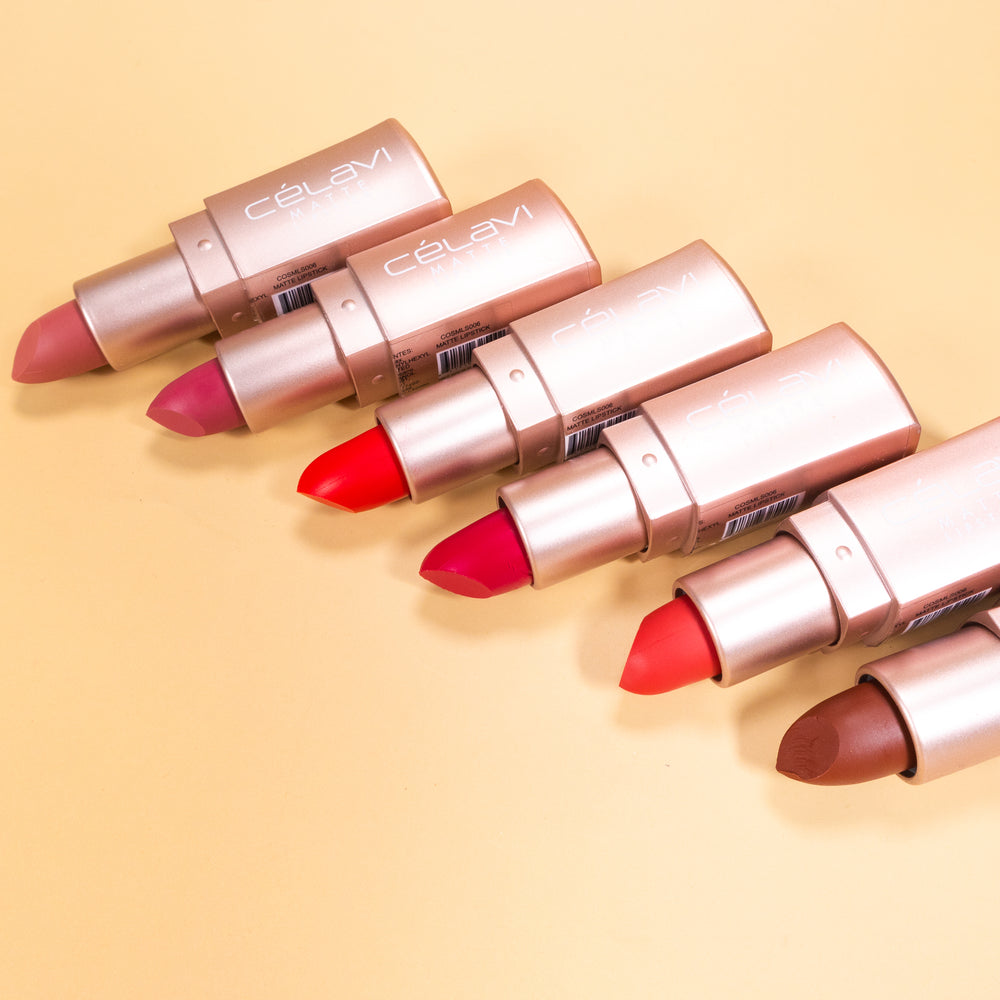 Silky Amoree Matte Lipstick (Set of 6) freeshipping - Celavi Beauty & Cosmetics