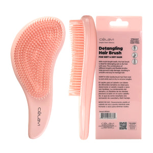 Detangling Hair Brush Salmon Pink