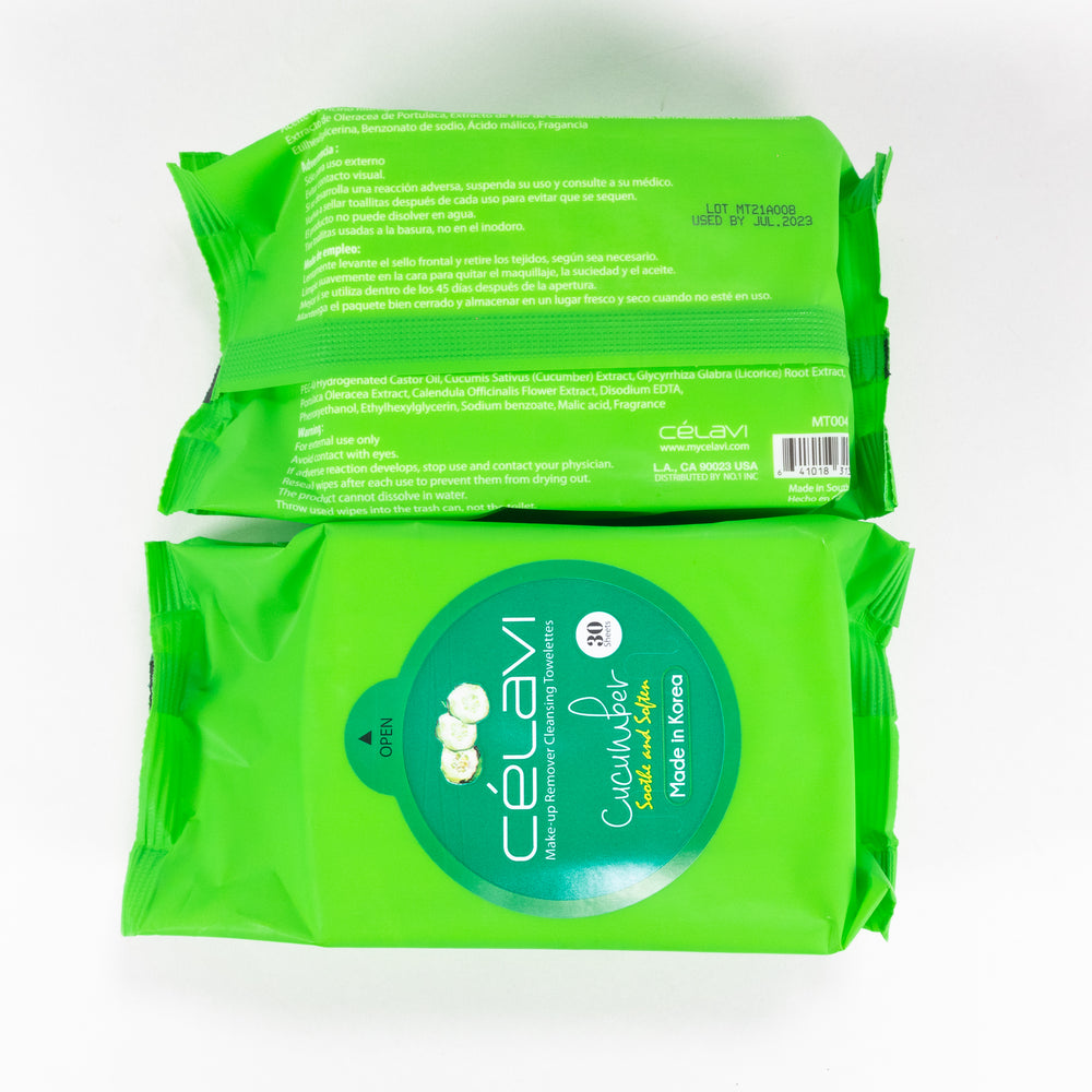 Cucumber Cleansing Wipes | 30 Sheets freeshipping - Celavi Beauty & Cosmetics