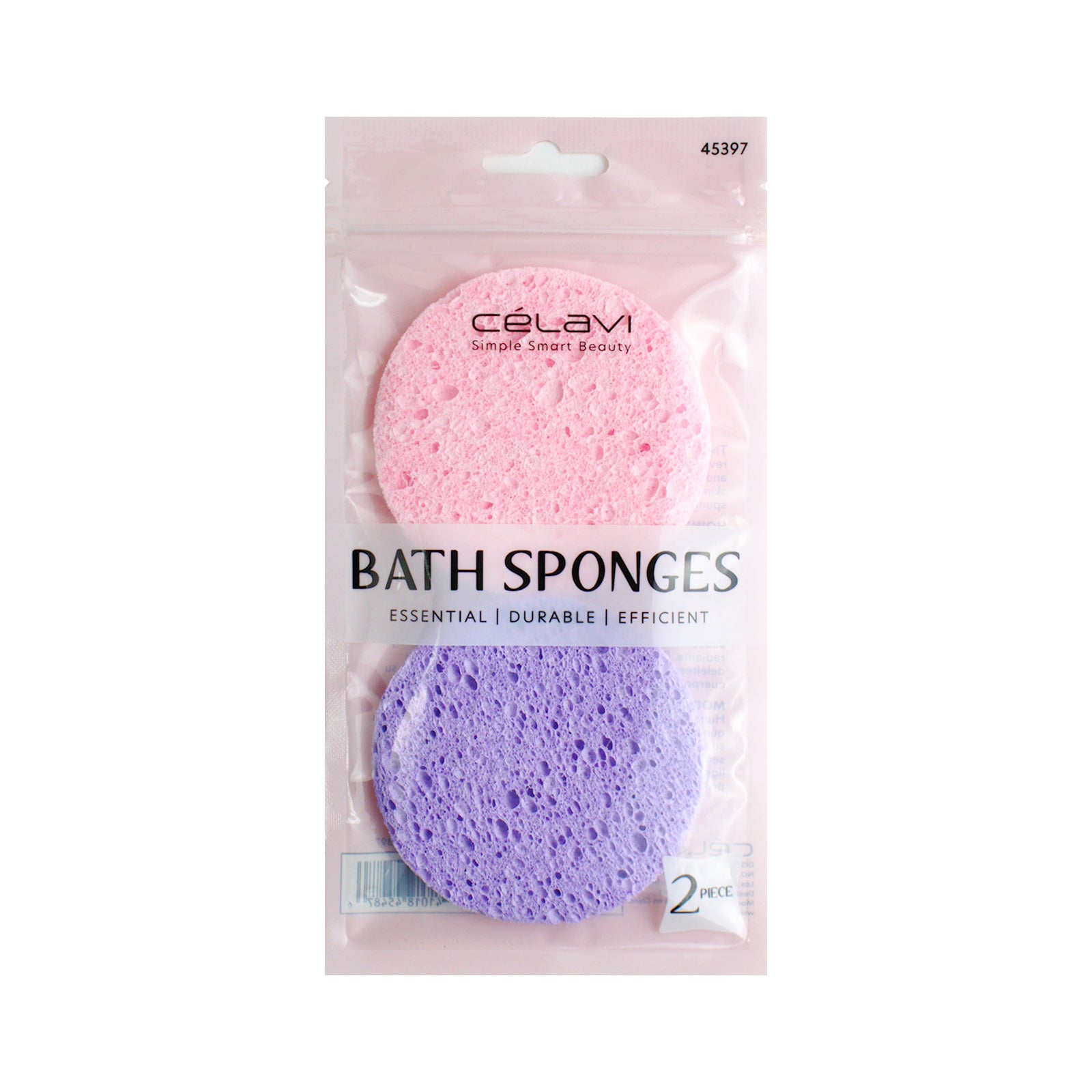 2PC BATH SPONGES ASSRT