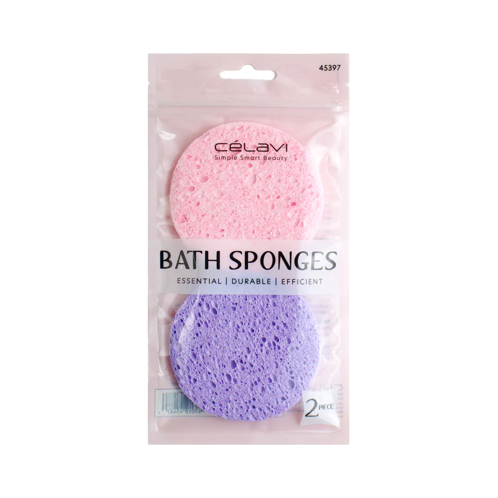 2PC BATH SPONGES ASSRT