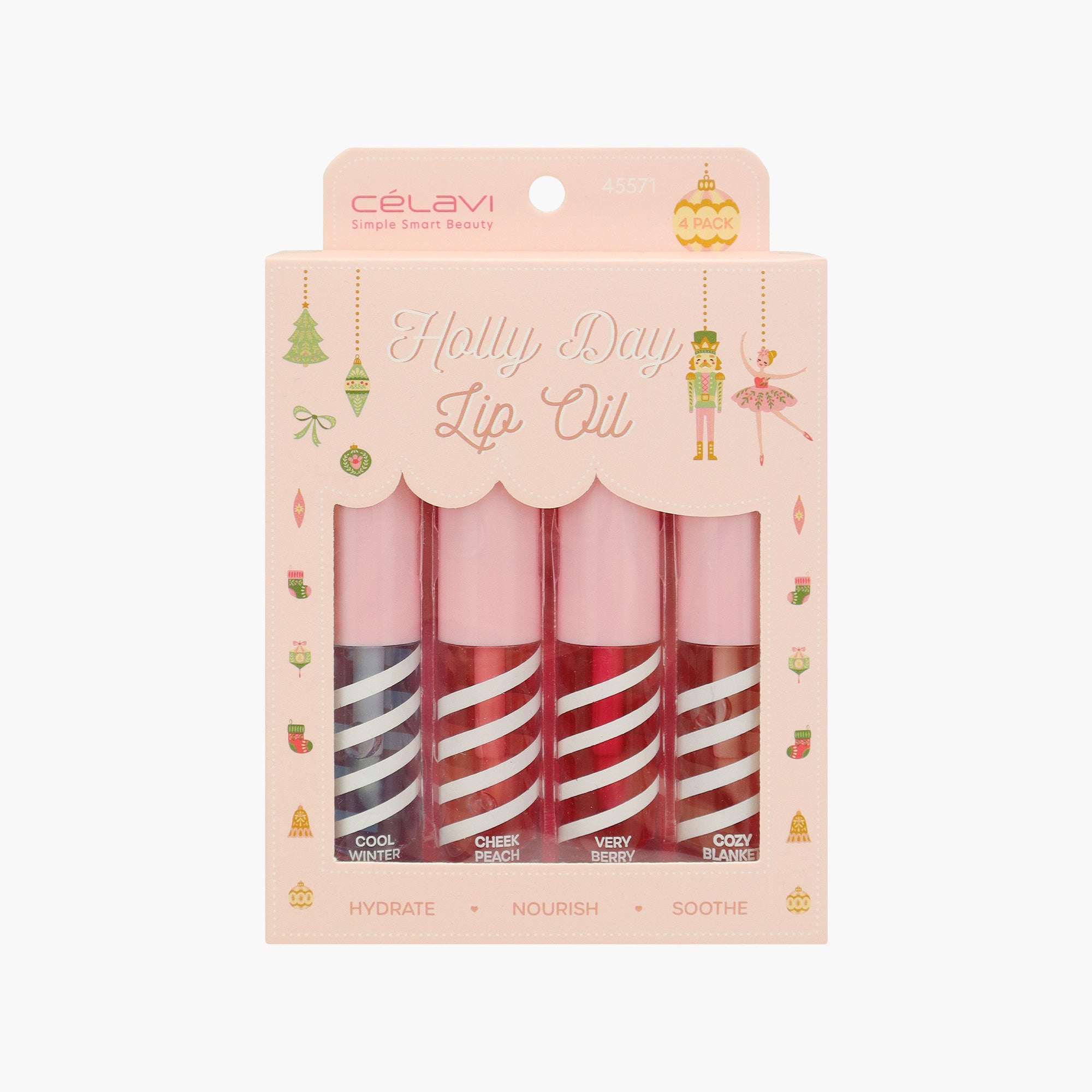 HOLIDAY NUTCRACKER - 4PC LIP OIL