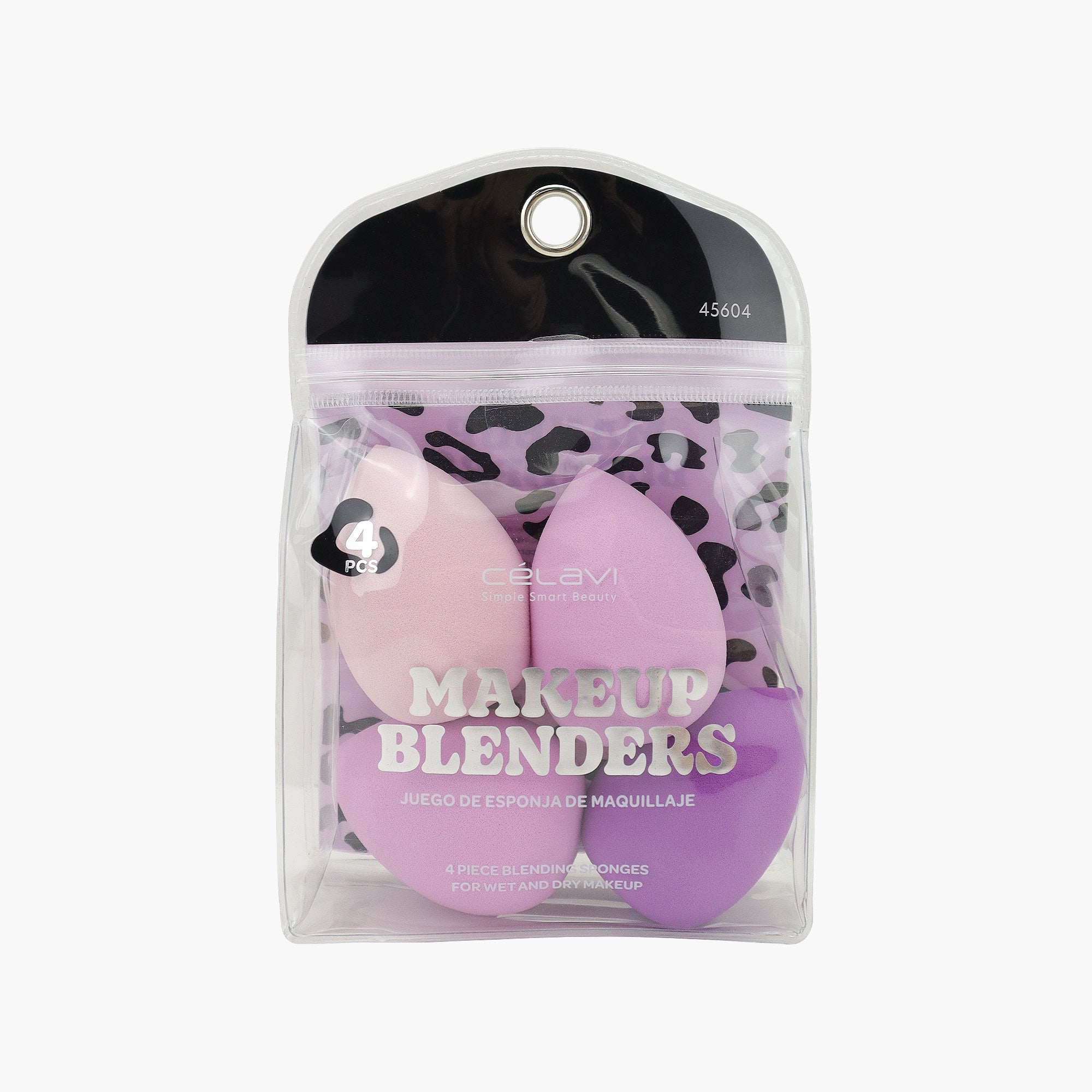 4PC MAKEUP BLENDERS - LEOPARD