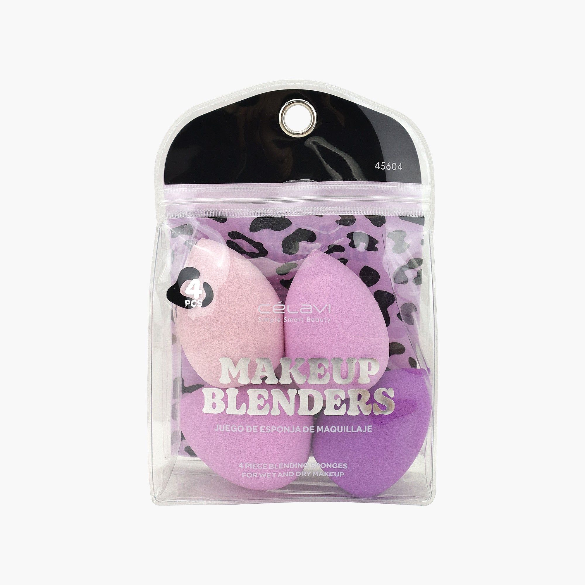 4PC MAKEUP BLENDERS - LEOPARD