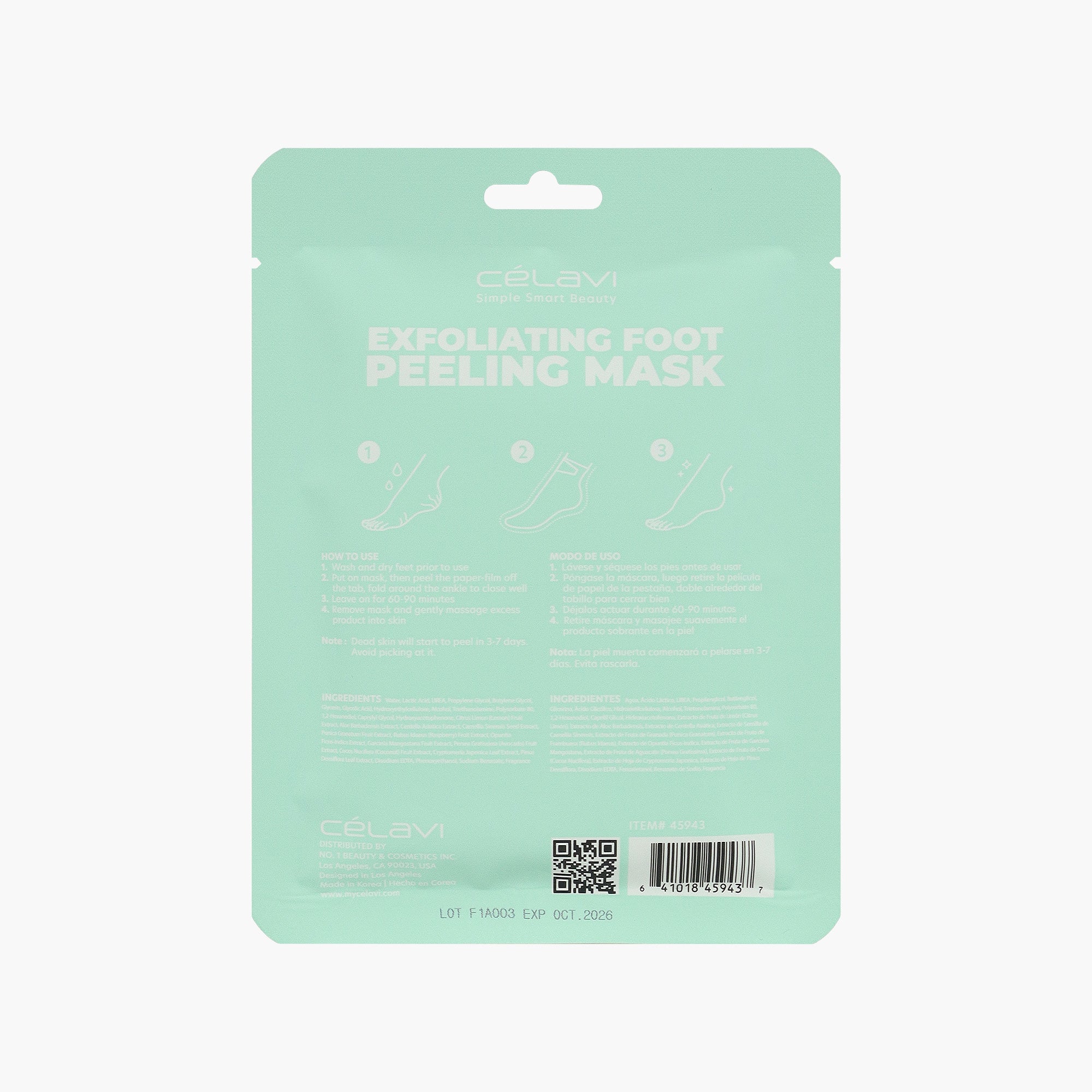 3PK EXFOLIATING FOOT PEELING MASK - LEMON