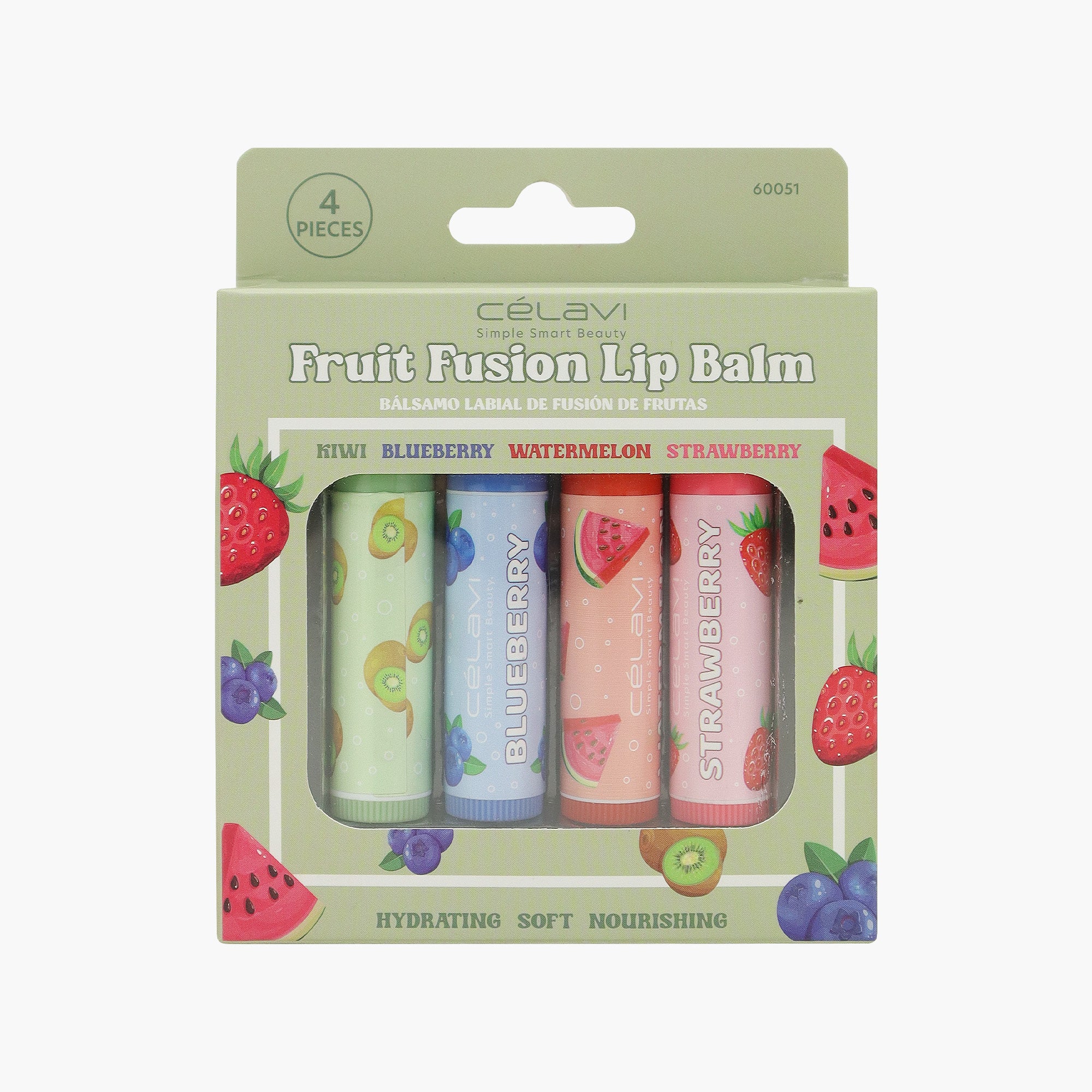 4PK FRUIT FUSION LIP BALM