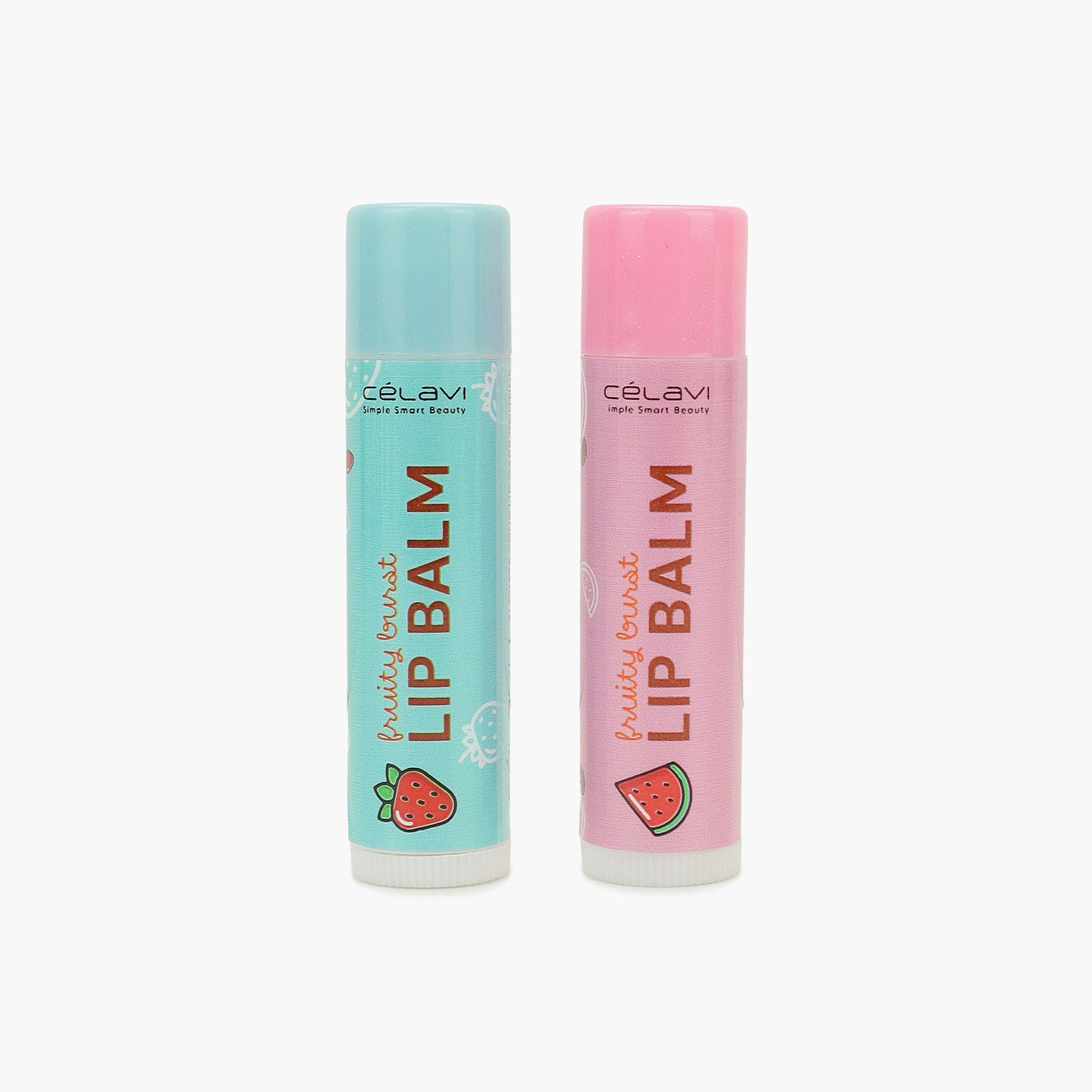 LIP BALM 2PC SET (STRAWBERRY+WATERMELON)