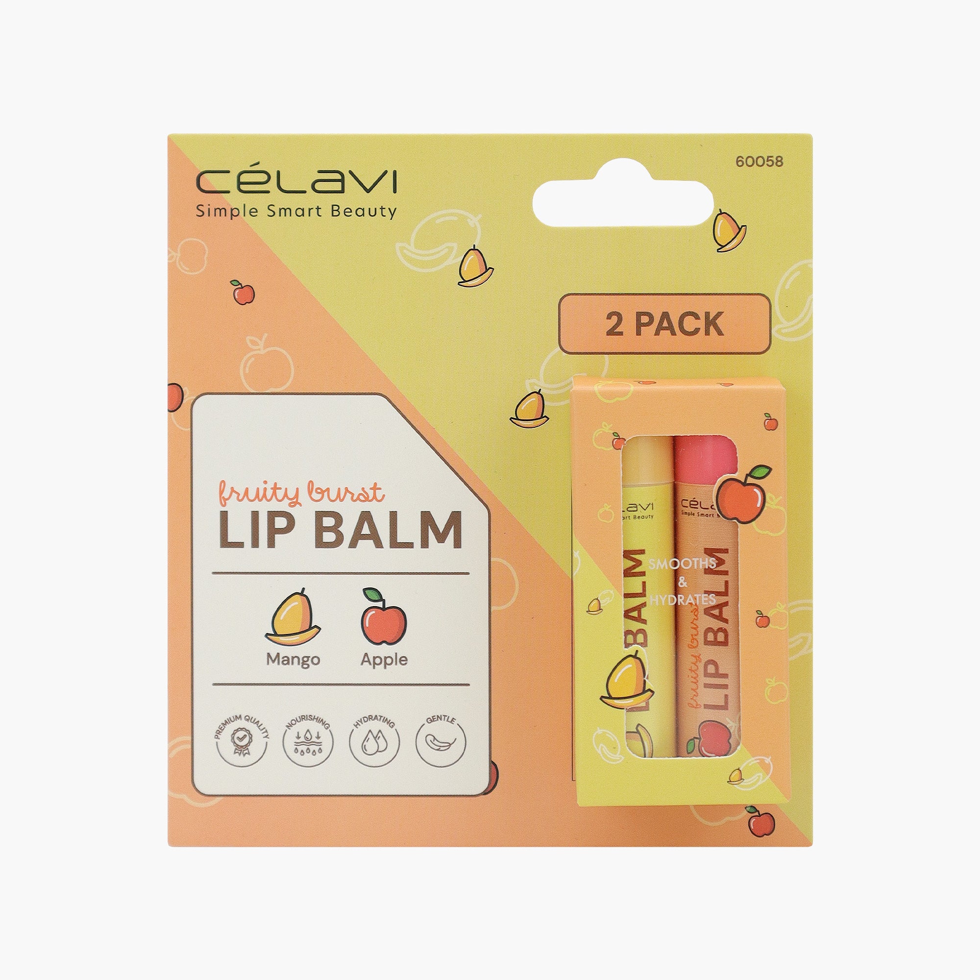 LIP BALM 2PC SET(APPLE+MANGO)