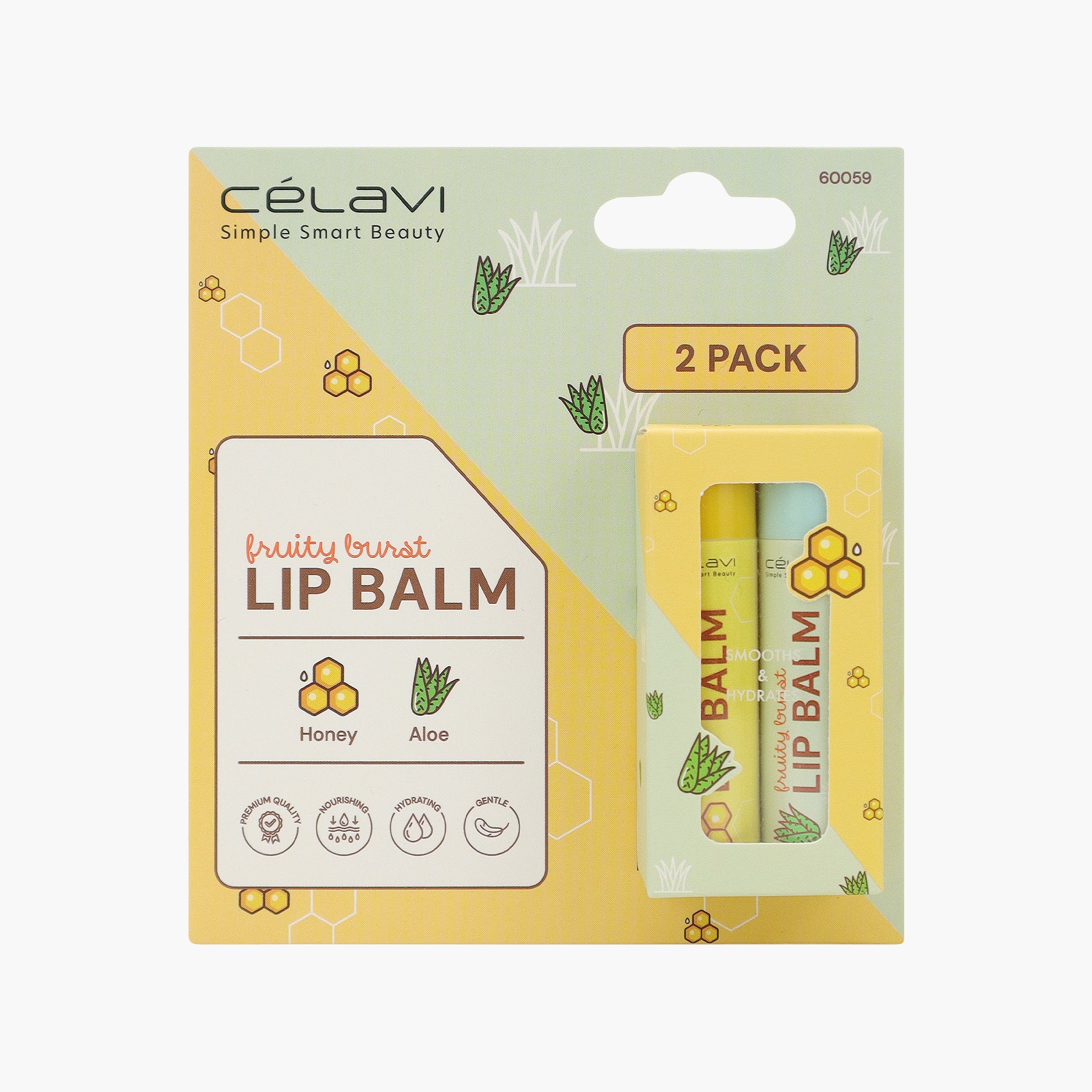 LIP BALM 2PC SET(ALOE+HONEY)