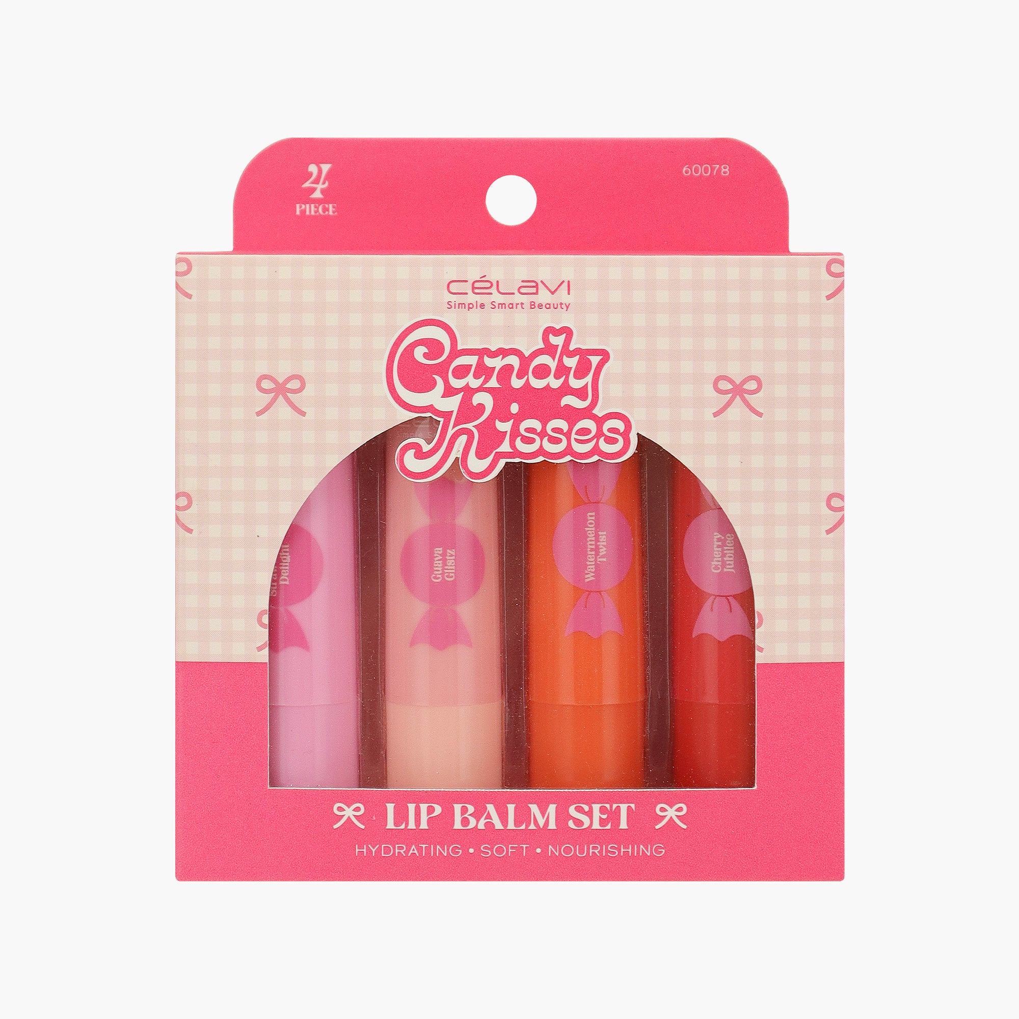 4PC LIP BALM - CANDY KISSES