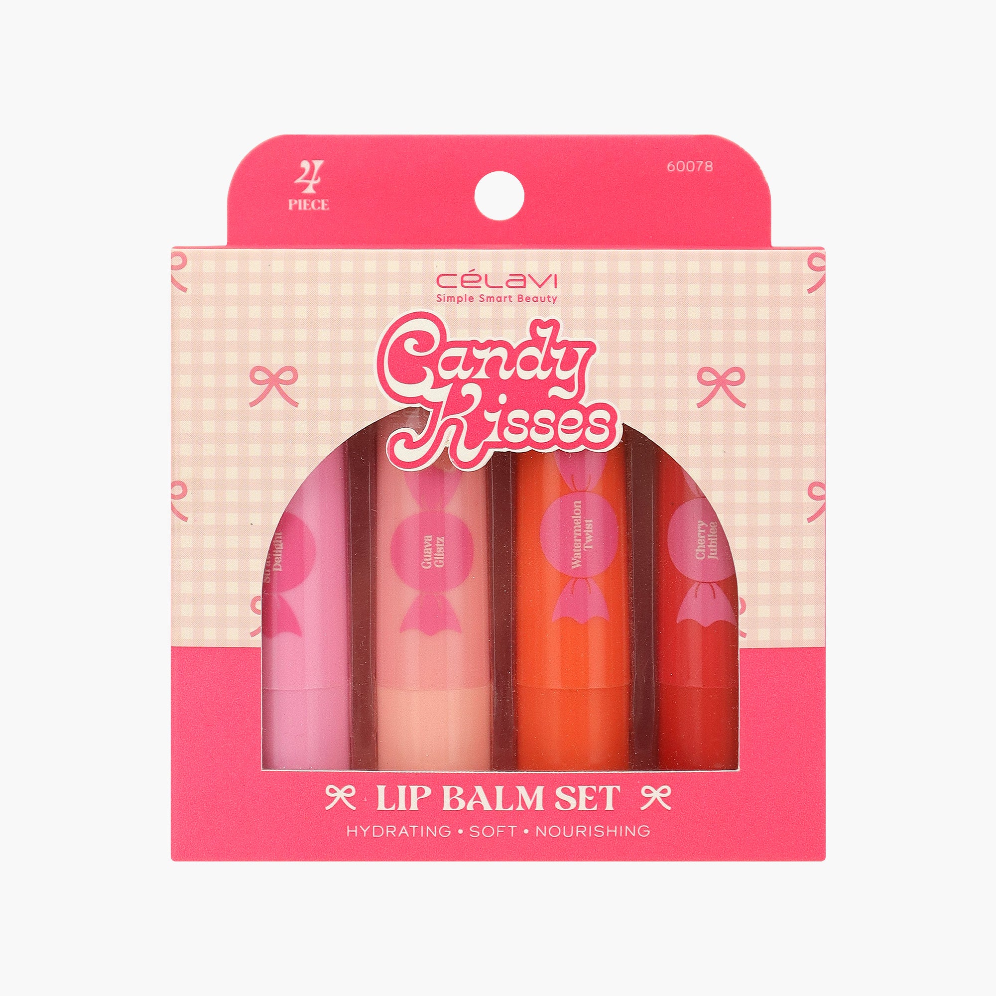 4PC LIP BALM - CANDY KISSES