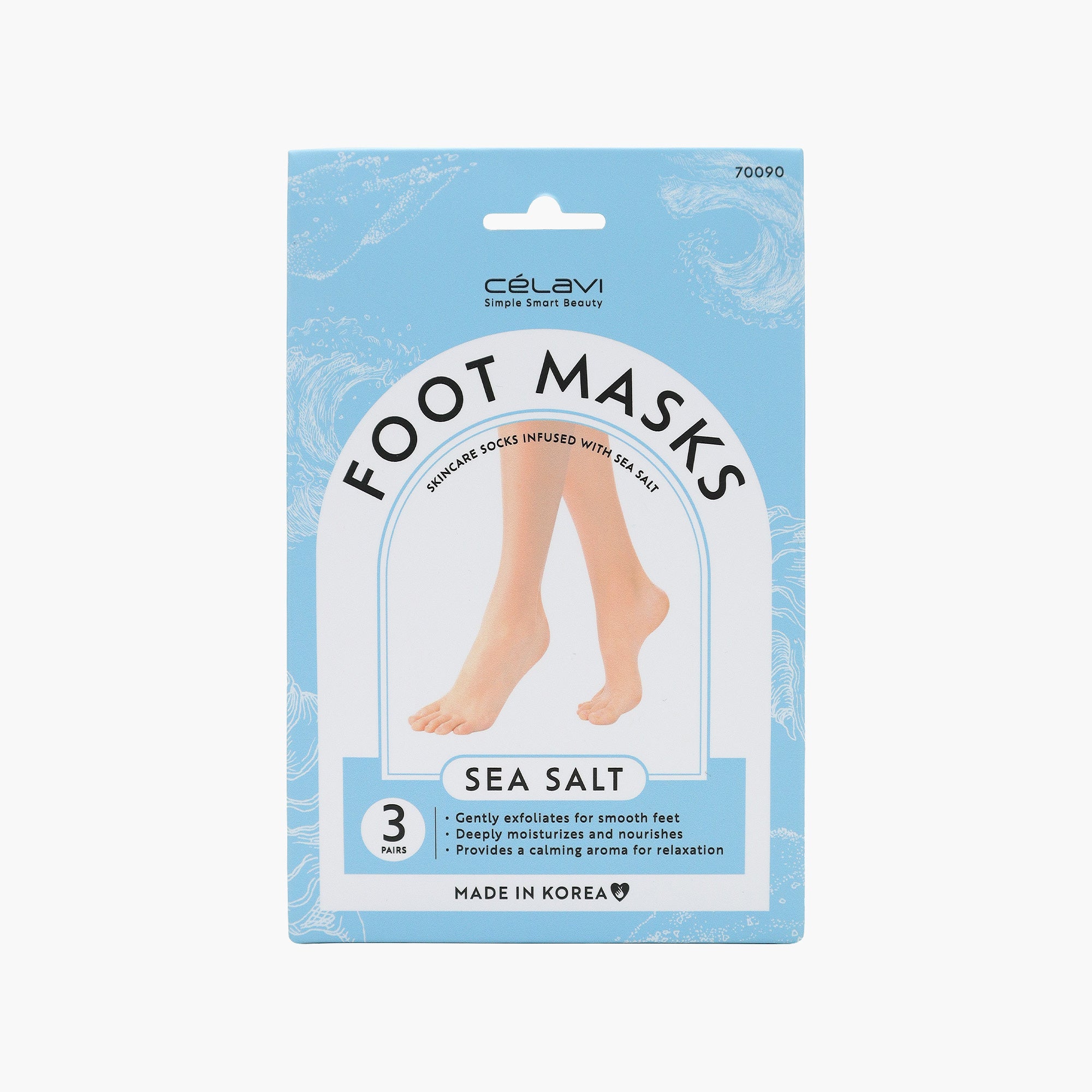 FOOT MASK SEA SALT 3 PAIRS