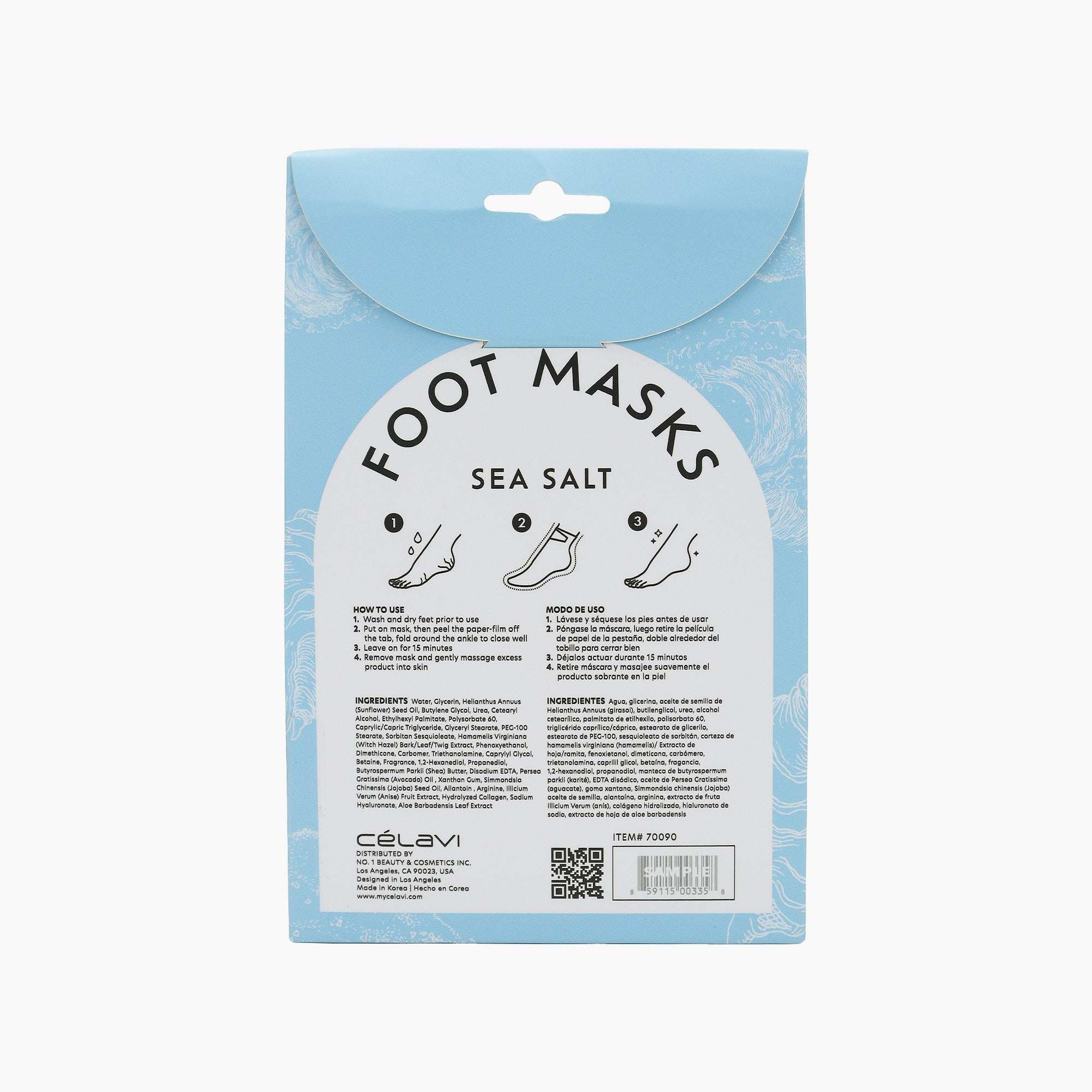 FOOT MASK SEA SALT 3 PAIRS