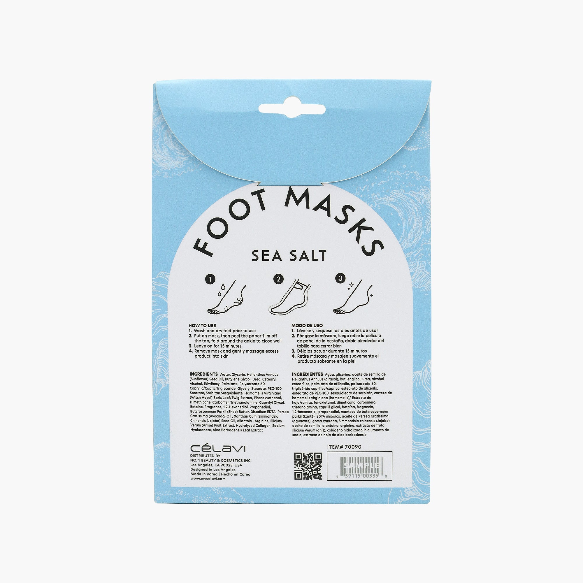 FOOT MASK SEA SALT 3 PAIRS