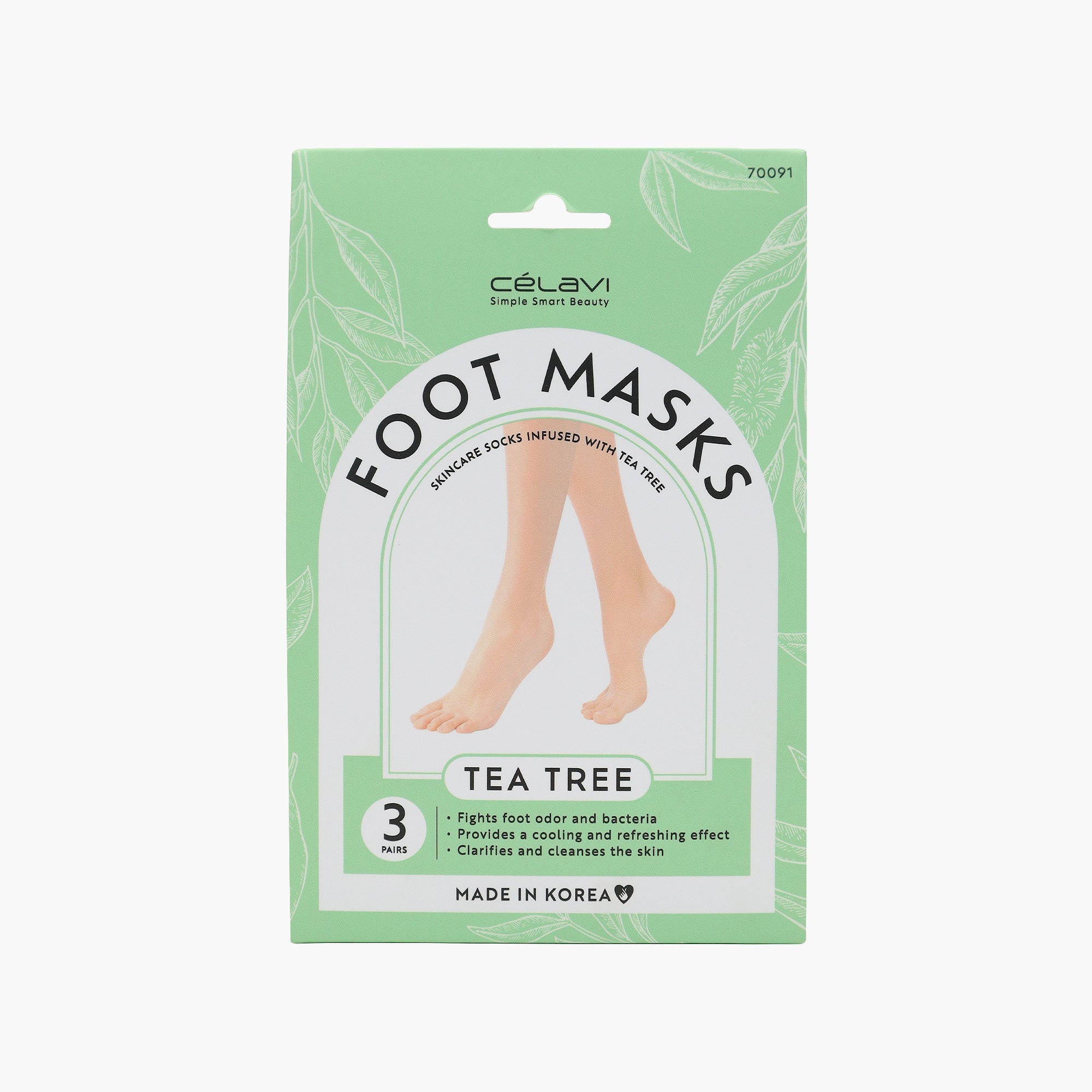 FOOT MASK TEA TREE 3 PAIRS