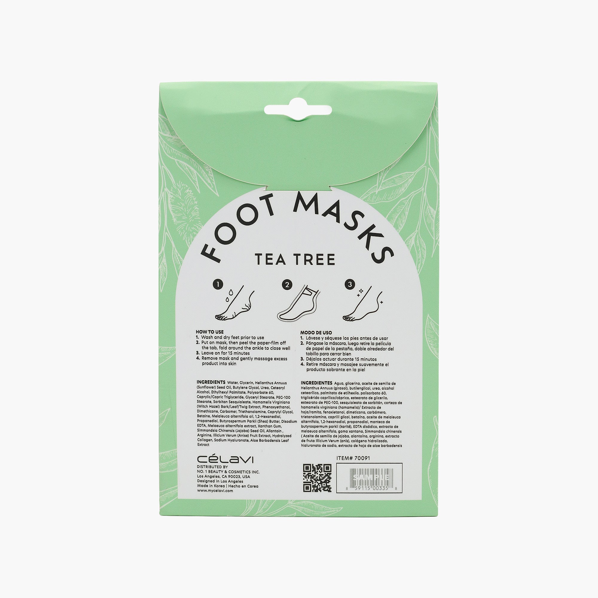 FOOT MASK TEA TREE 3 PAIRS