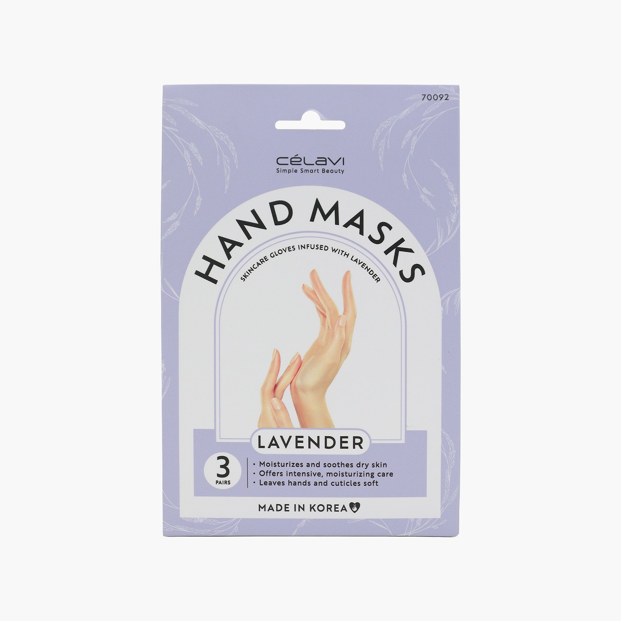 HAND MASK LAVENDER 3 PAIRS