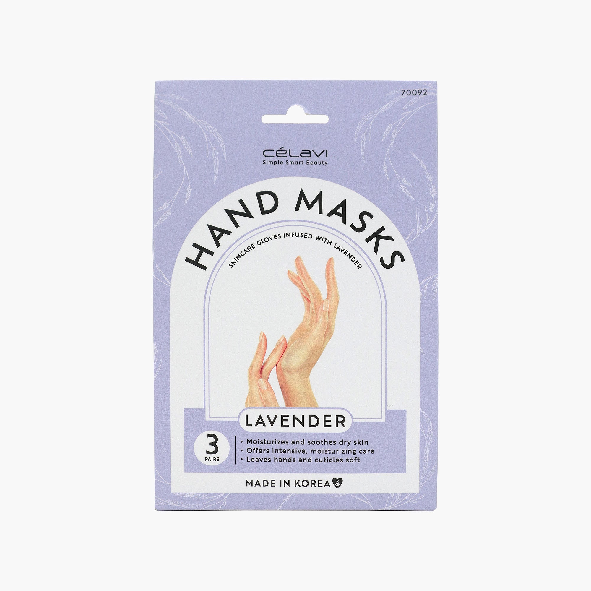 HAND MASK LAVENDER 3 PAIRS