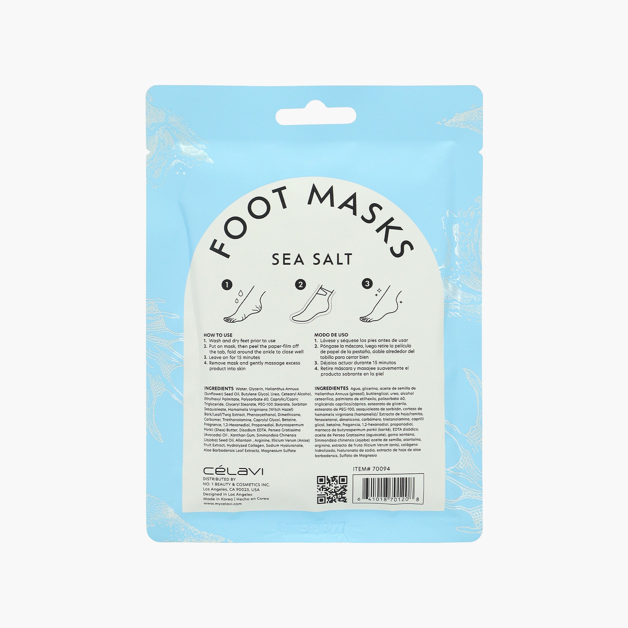 FOOT MASK SEA SALT 1 PAIR