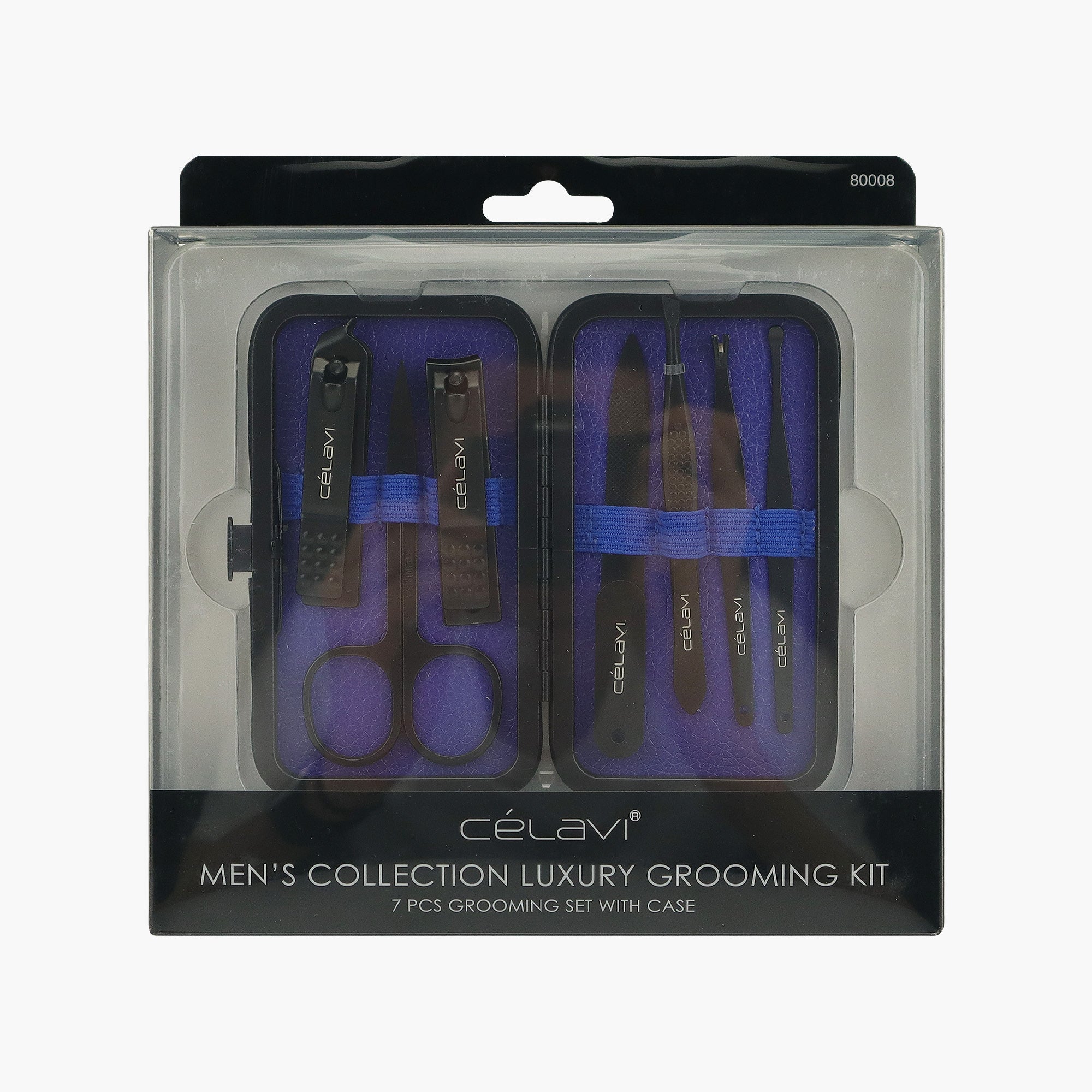 MENS 7PC NAIL CARE SOFT CASE