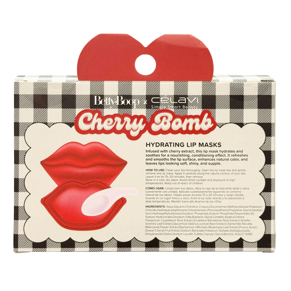Ross Betty Boop V-Day 20 Piece Hydrogel Lip Mask in Container - Red