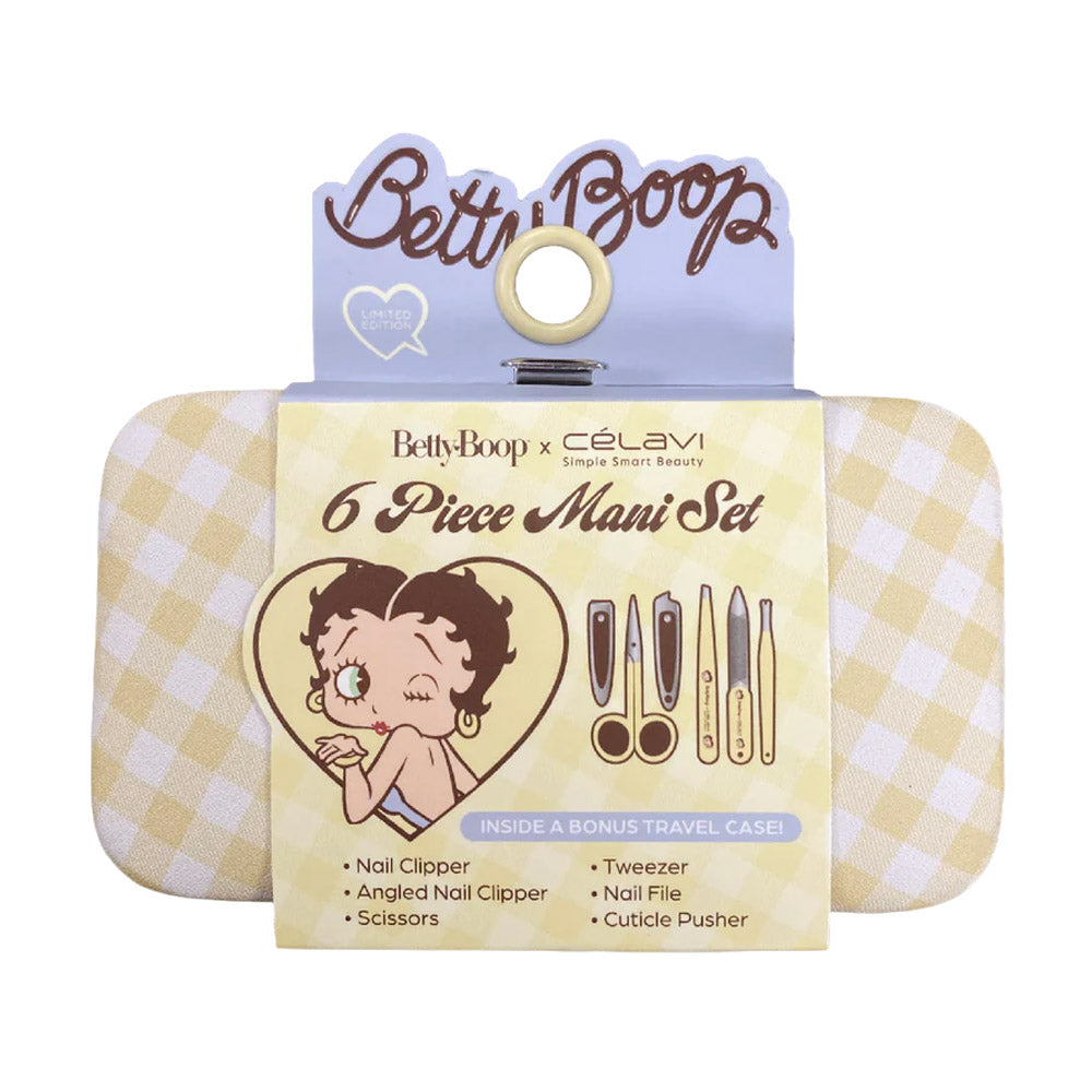 Ross Betty Boop 6 Piece Mani Set in Travel Case Butter