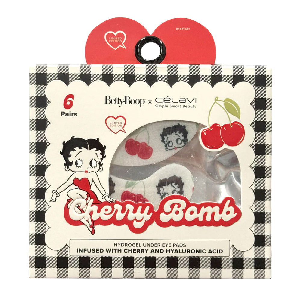 Ross Q1 Betty Boop 6 Pair Hydrogel Under Eye Pads Black Gingham