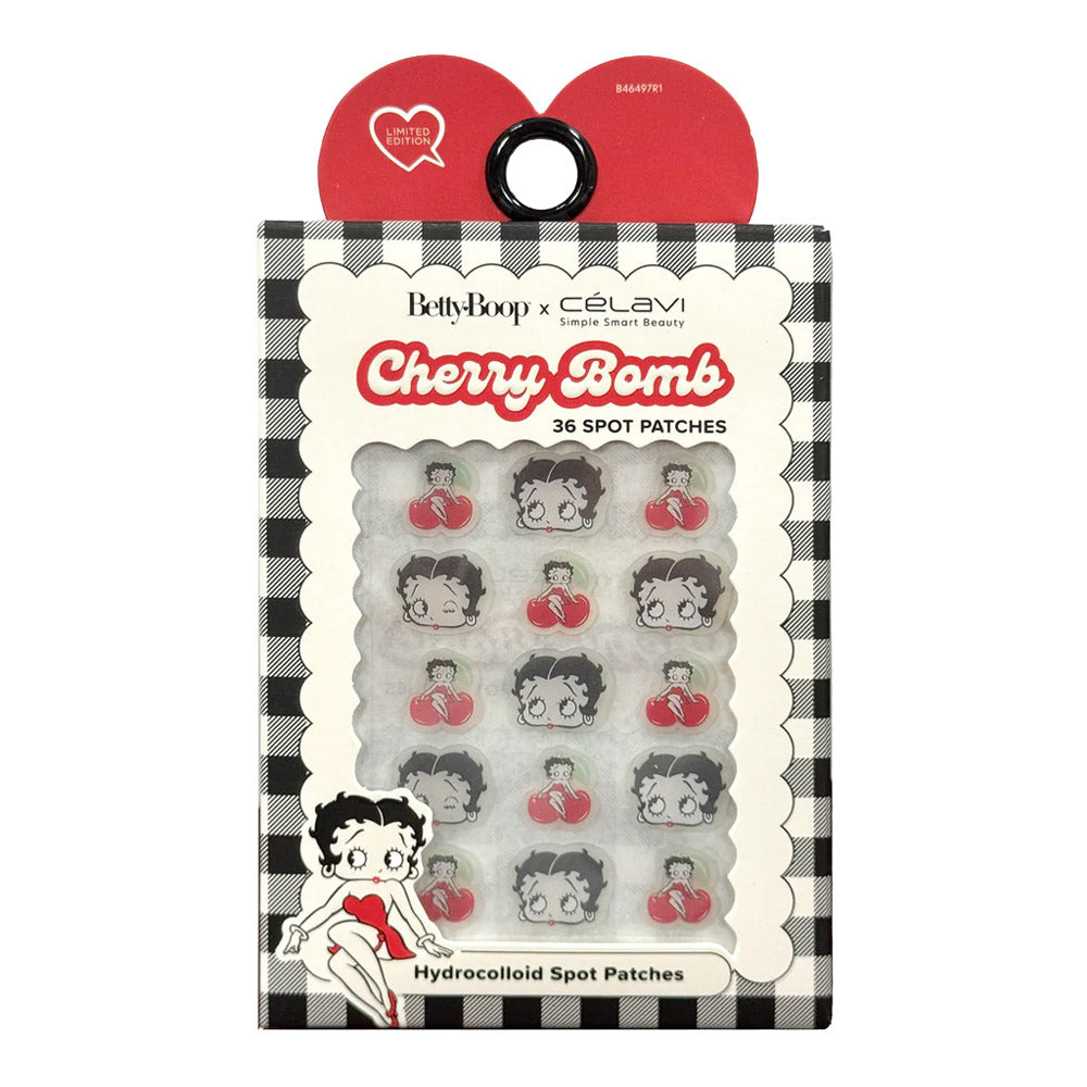 Betty Boop 36 Piece Spot Patches Black Gingham