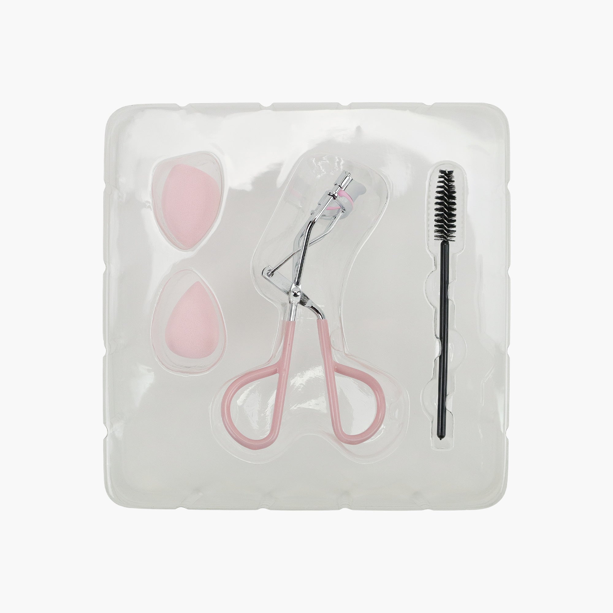 EYELASH CURLER, SPOOLIE & 2PC MINI BLENDER SET