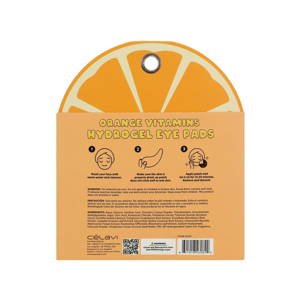 12 PAIRS HYDROGEL EYA PADS - ORANGE