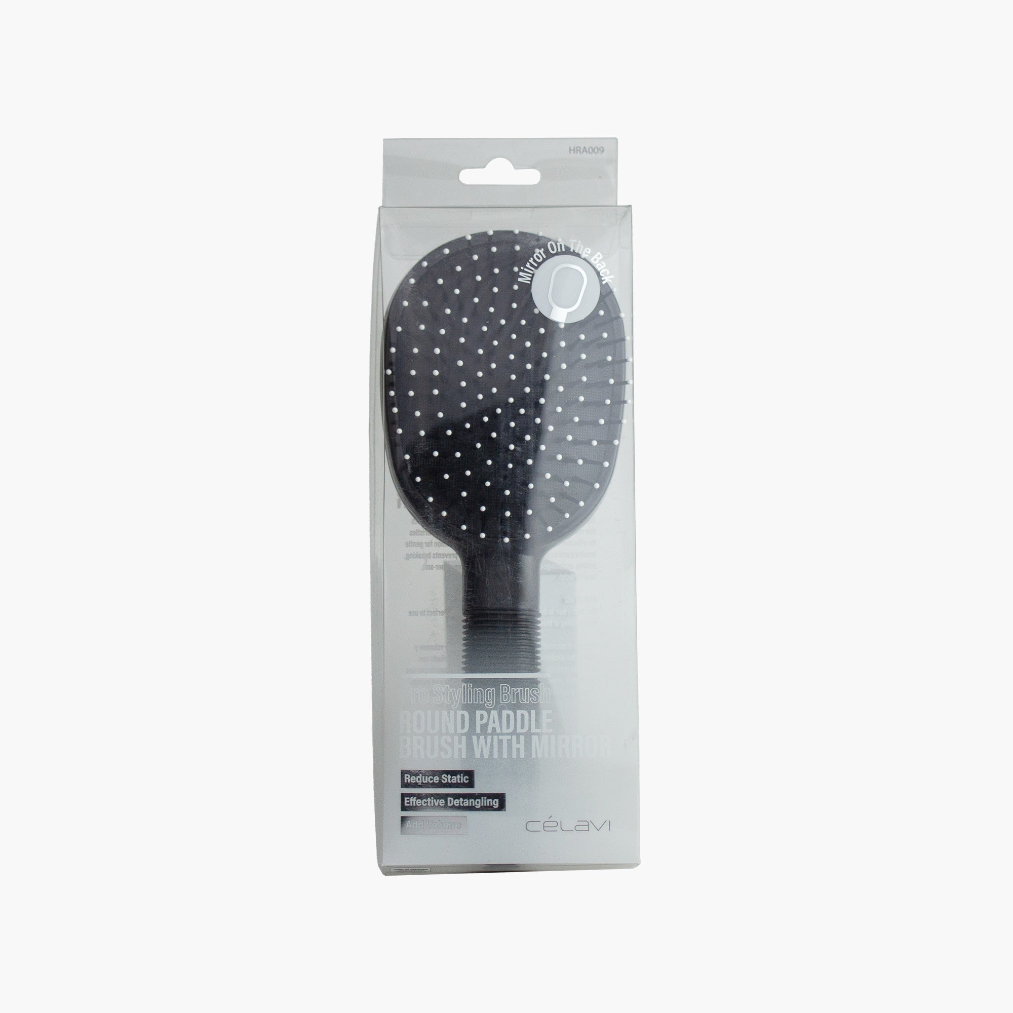 2 IN 1 HAIR BRUSH WITH MIRROR