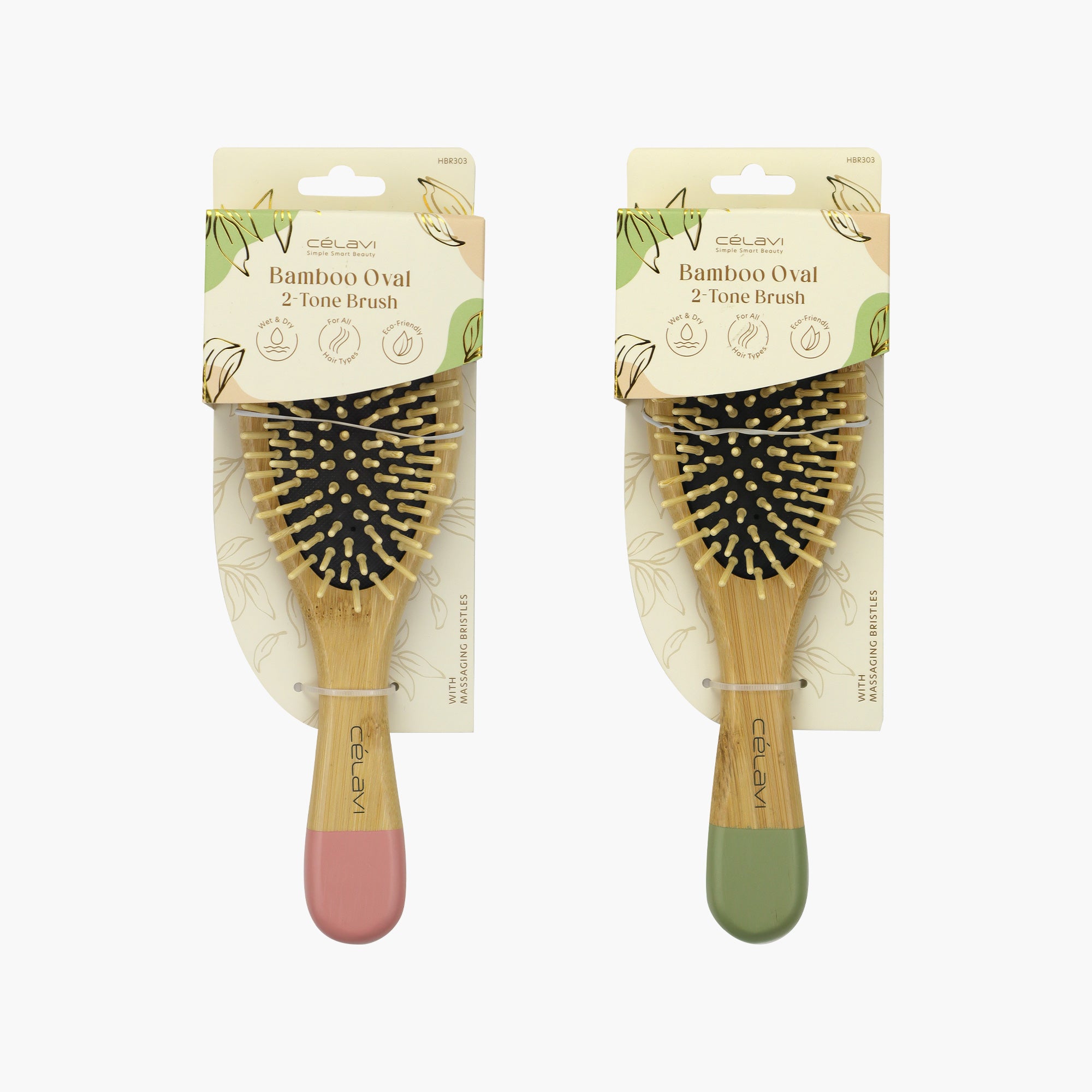 BAMBOO OVAL 2-TONE BRUSH