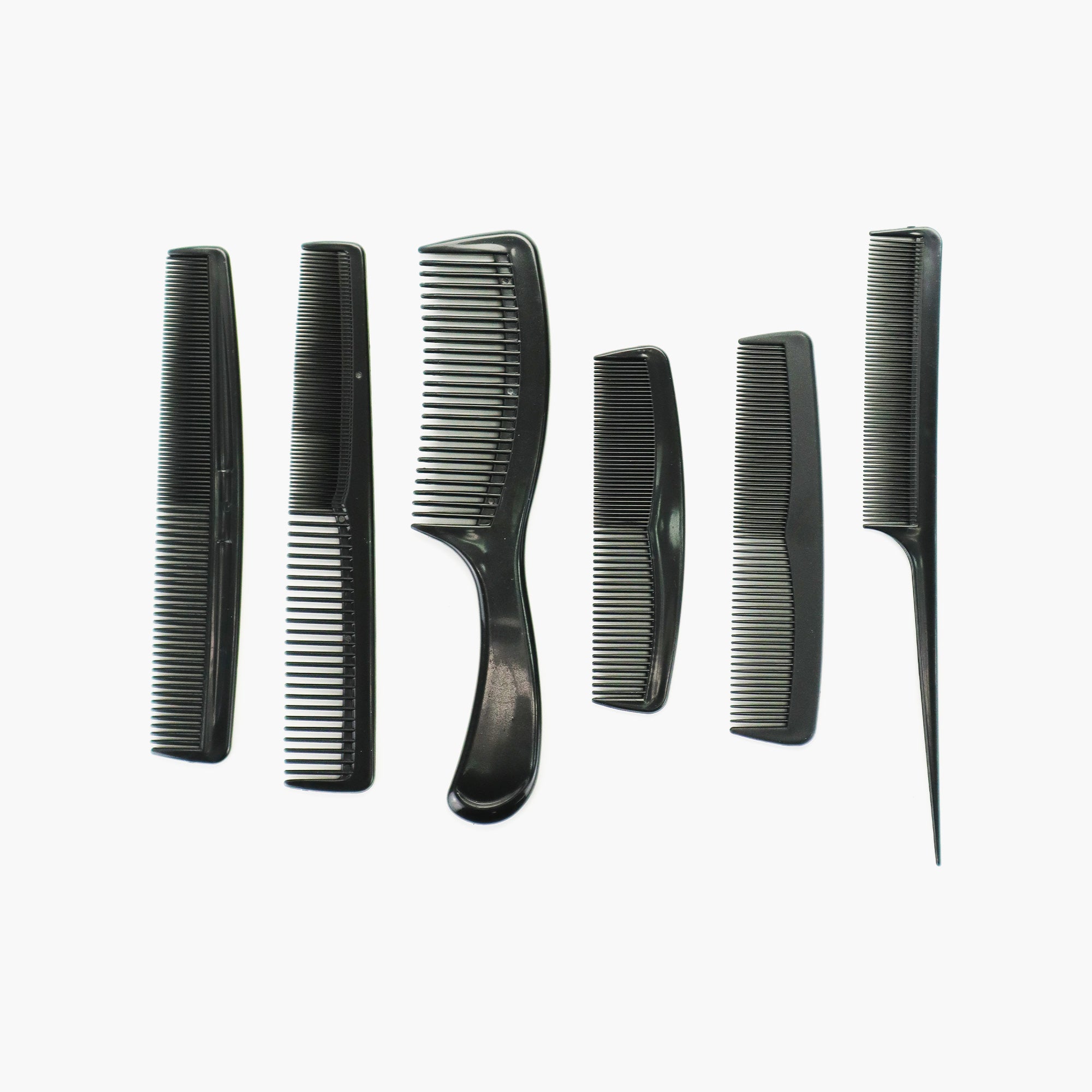 6PC BLACK COMB SET