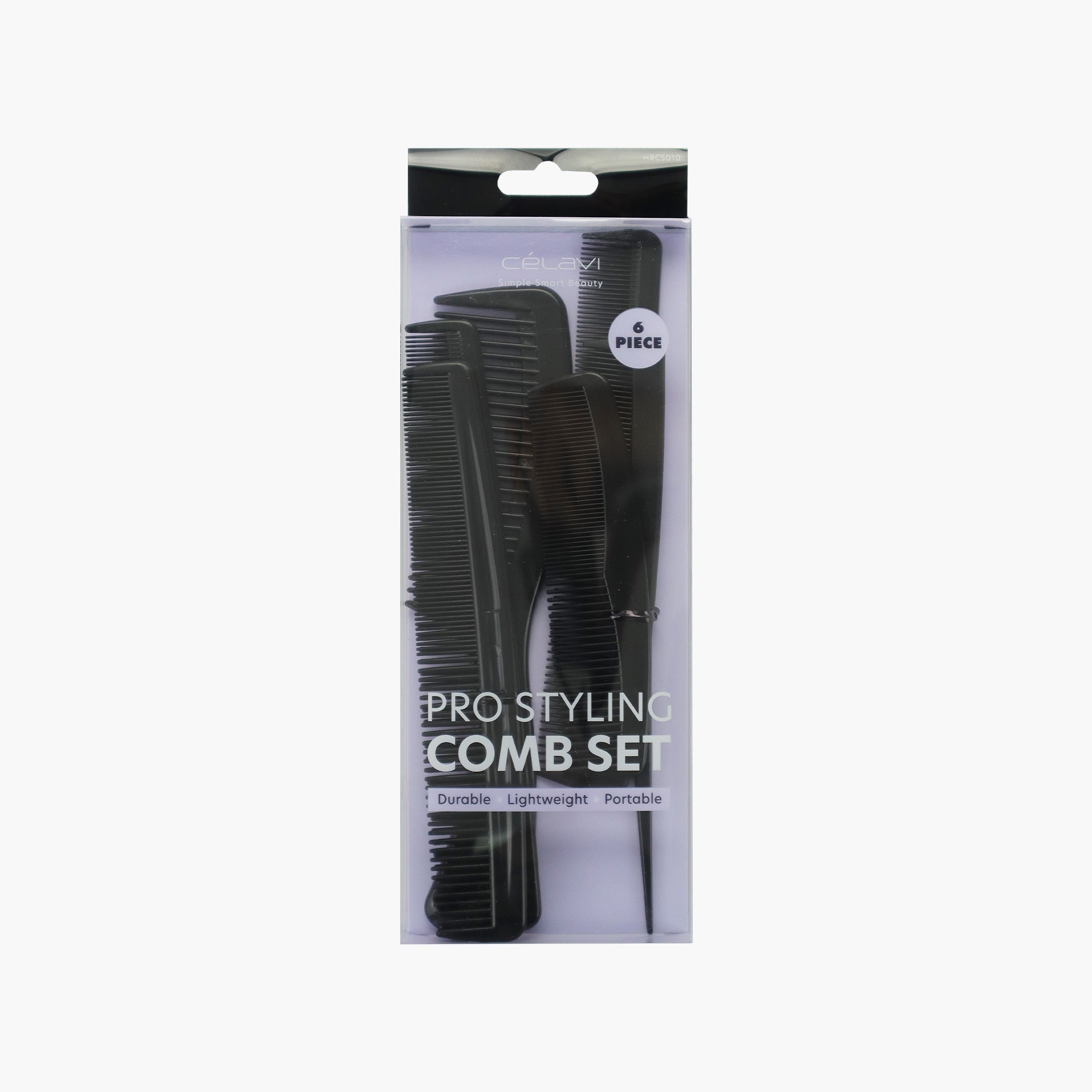 6PC BLACK COMB SET