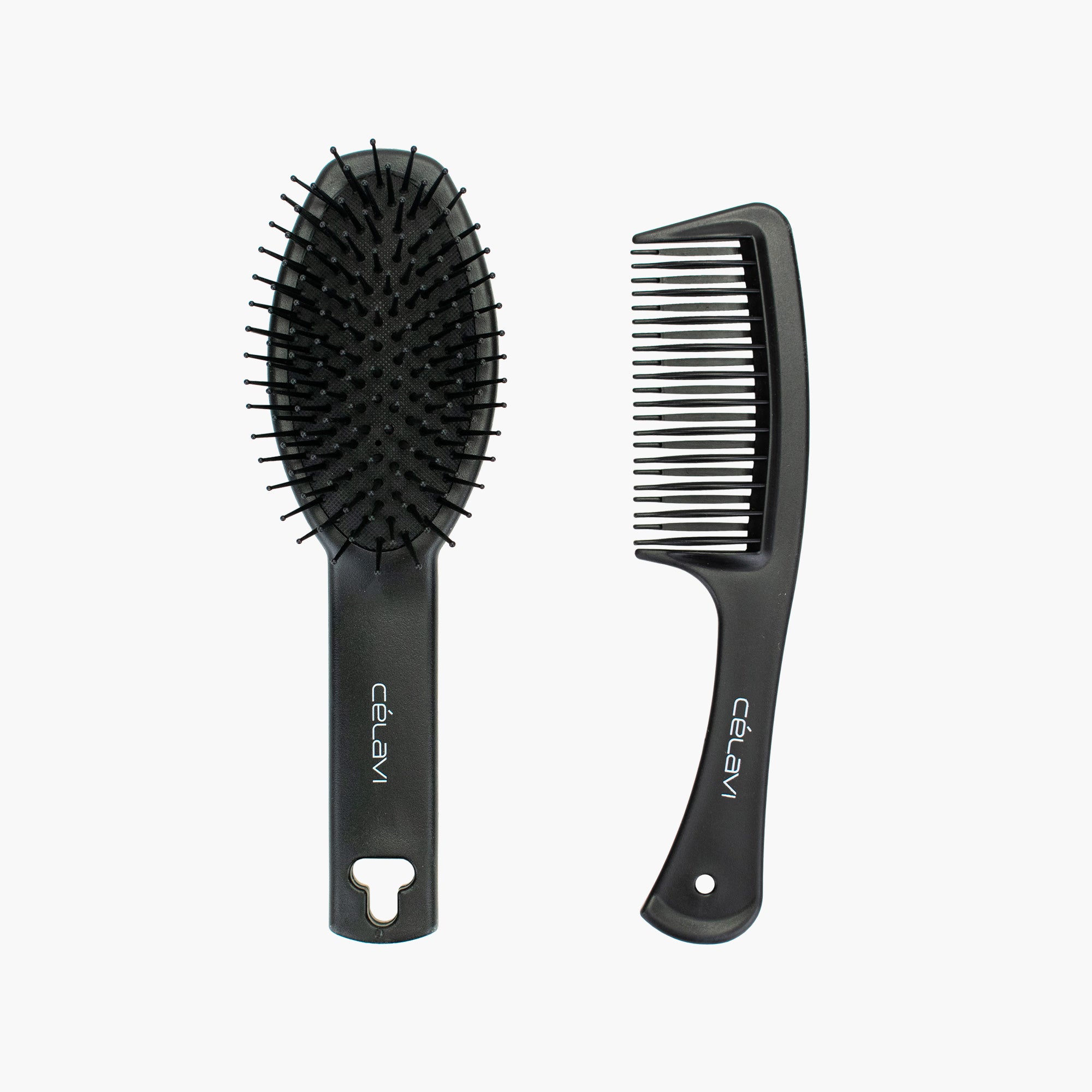 OVAL PADDLE BRUSH WITH COMB