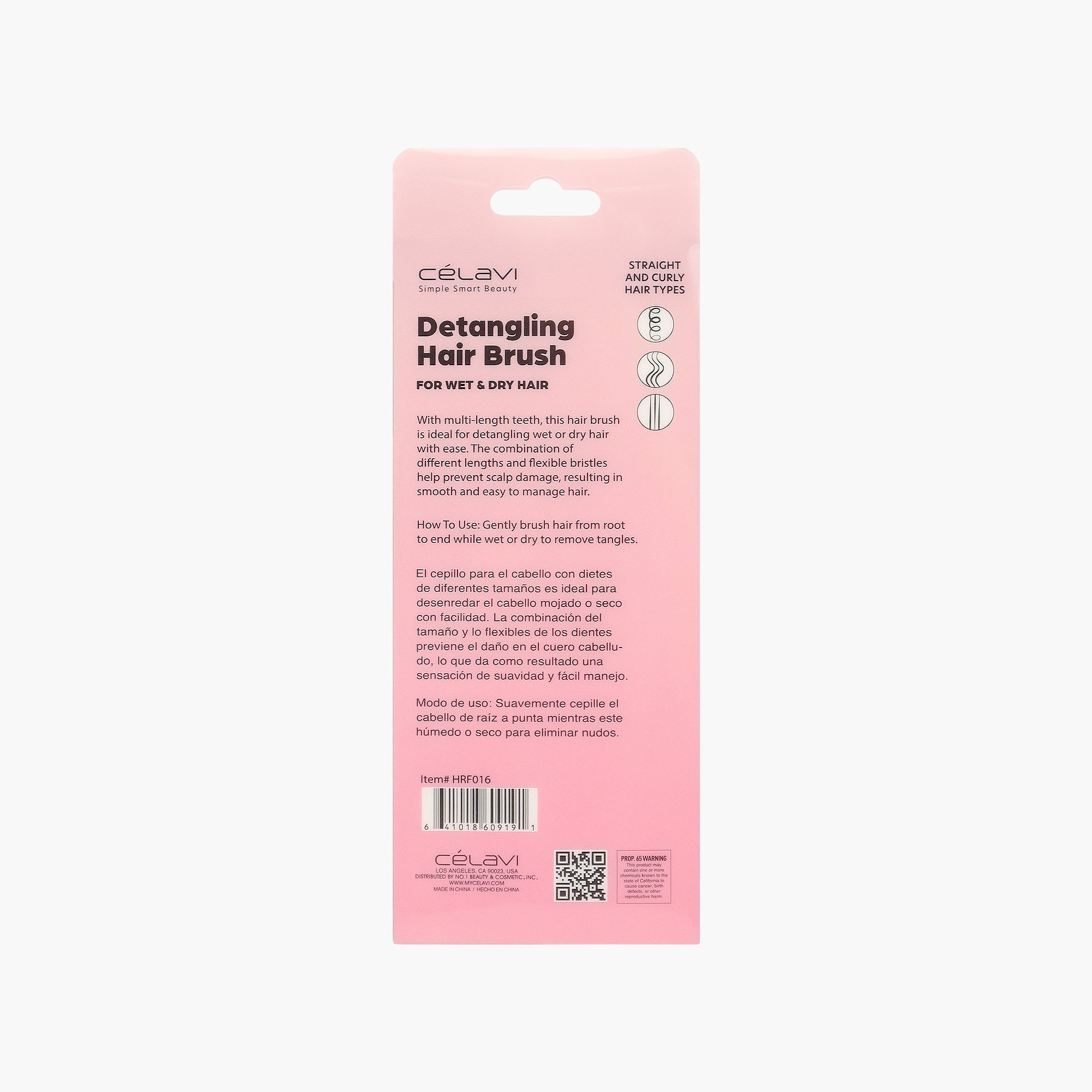 PINK WATERCOLOR DETANGLE BRUSH