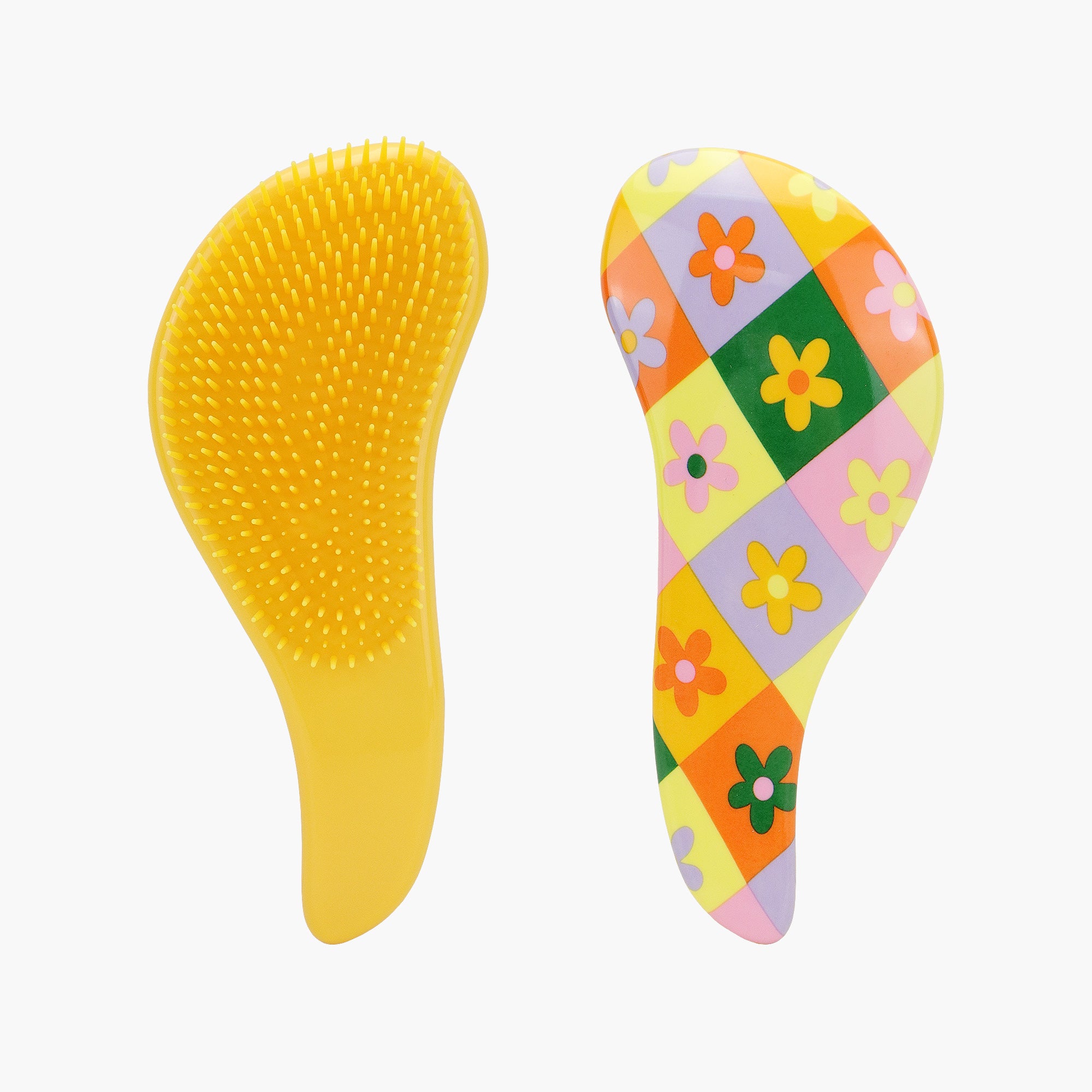 FLORAL PLAID DETANGLE BRUSH