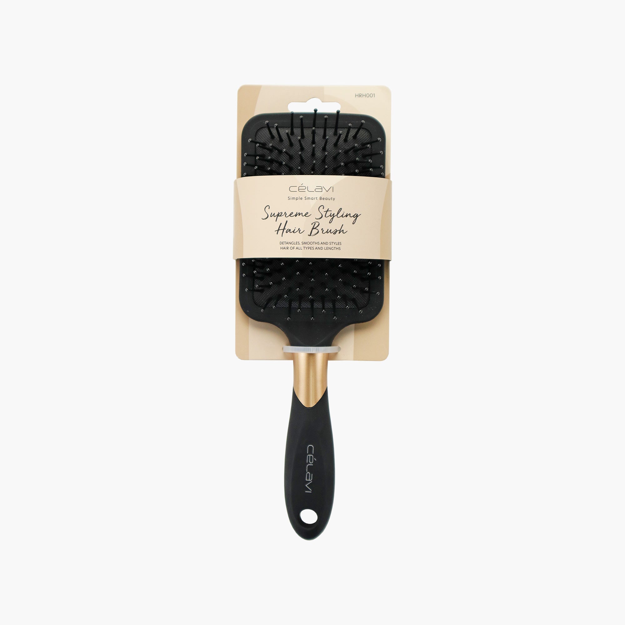 BLACK & GOLD PADDLE BRUSH